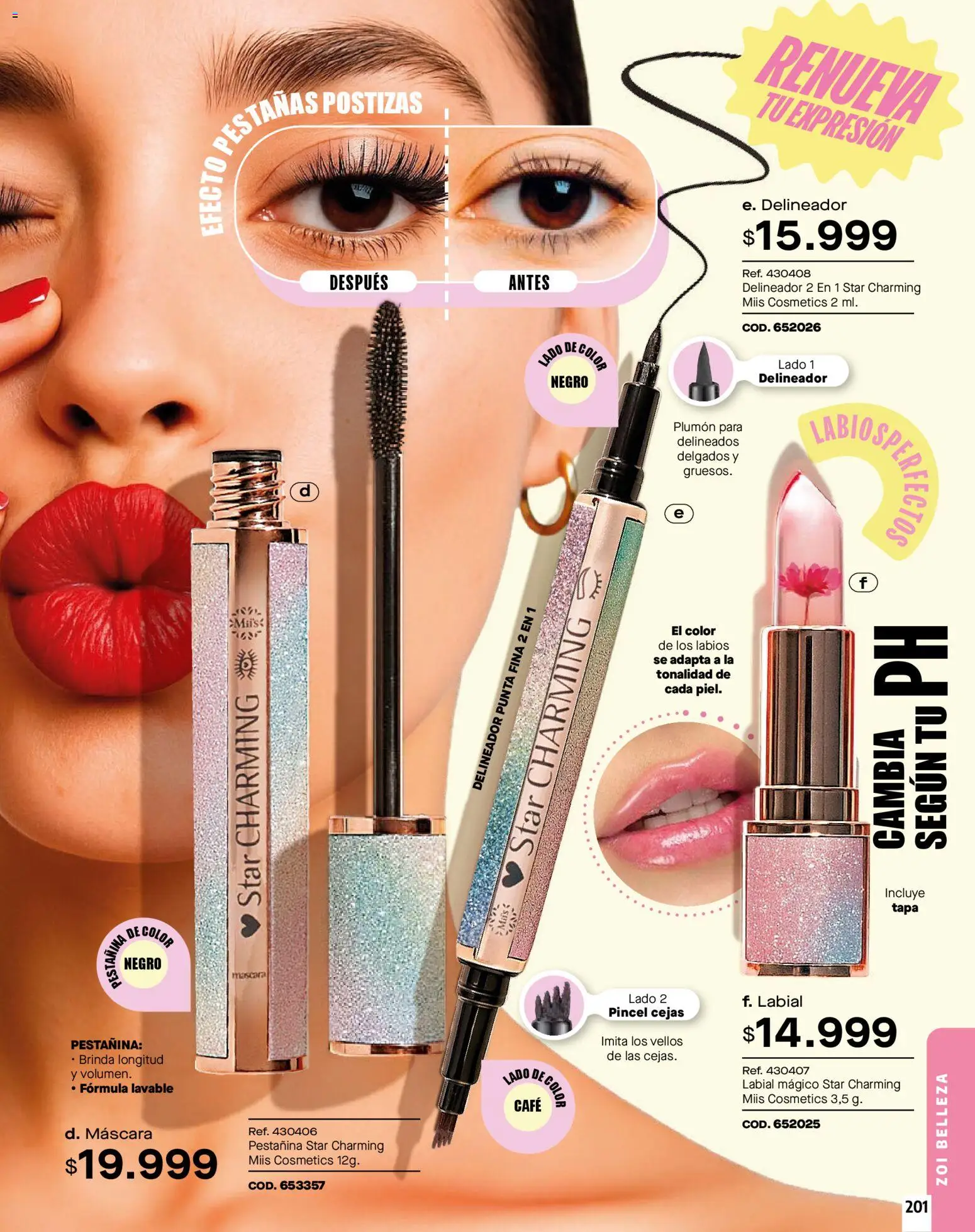 Carmel revista - valida desde el 01.02.2026 | Página: 201 | Productos: Máscara, Delineador, Pestañas postizas, Café