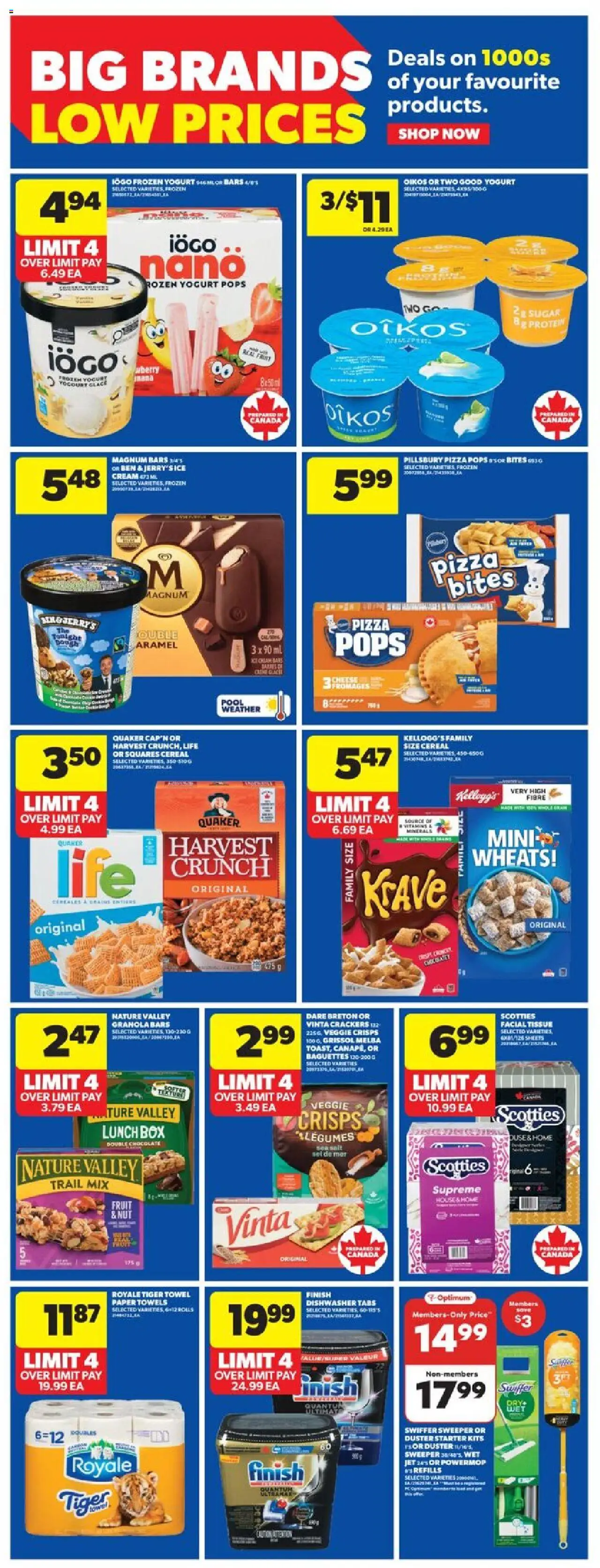 Real Canadian Superstore flyer valid from 14.08.2025 | Page: 10 | Products: Cream, Dishwasher, Box, Pizza