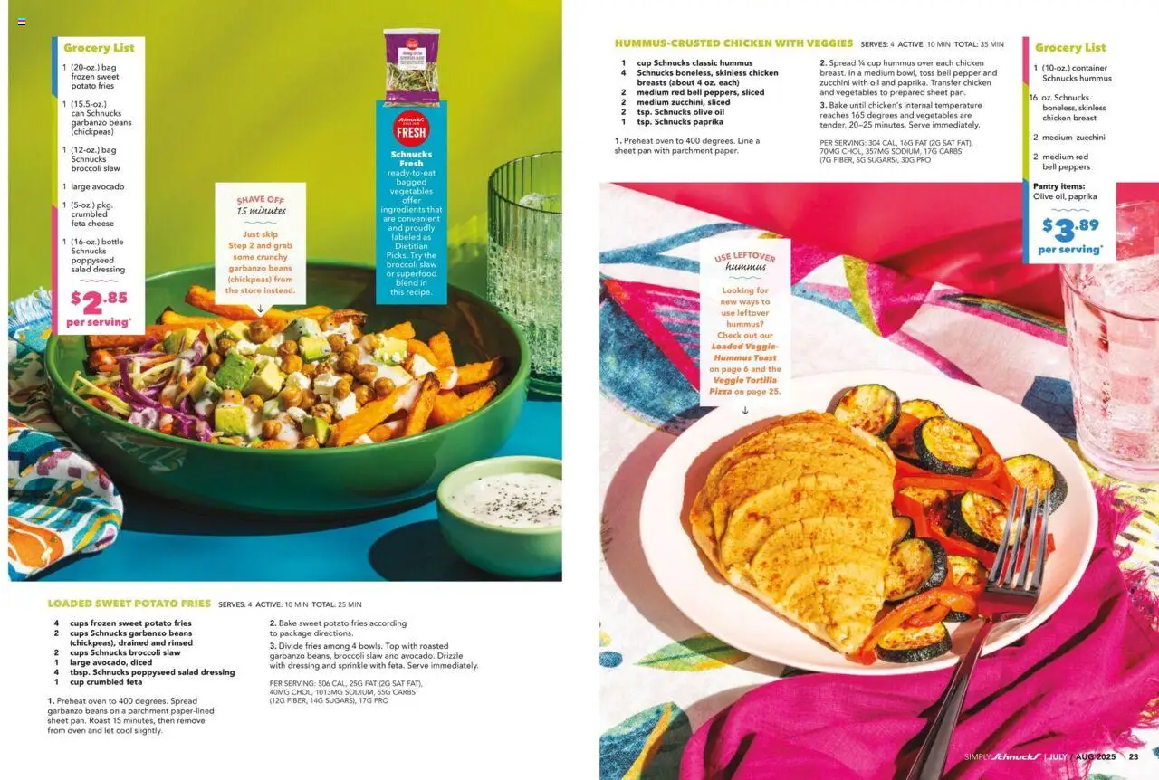 Schnucks Monthly Ad - valid from 01.07.2025 | Page: 13 | Products: Oil, Vegetables, Sheet, Oven