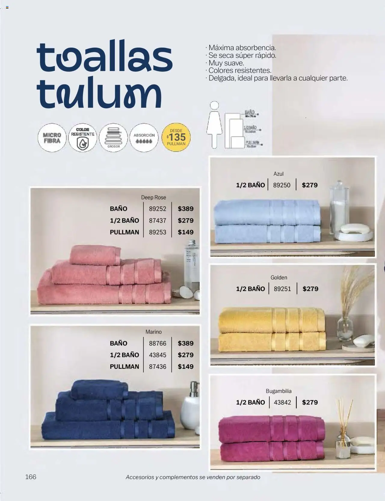 Nuevas ofertas de Vianney válidas en toda la República Mexicana desde el 24.01.2025. ¡Encuentra las mejores ofertas en Vianney catálogo Chavos! | Página: 168 | Productos: Toallas, Baño