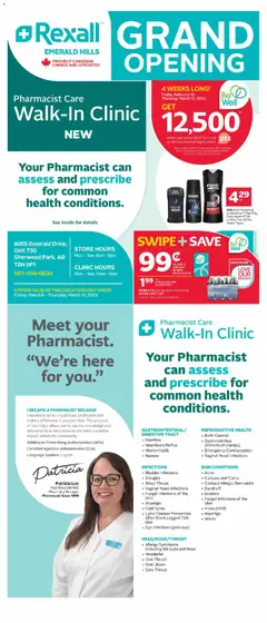 Preview of Rexall flyer - Emerald Hills Grand Opening - Sherwood Park from shop Rexall valid from 06.03.2026