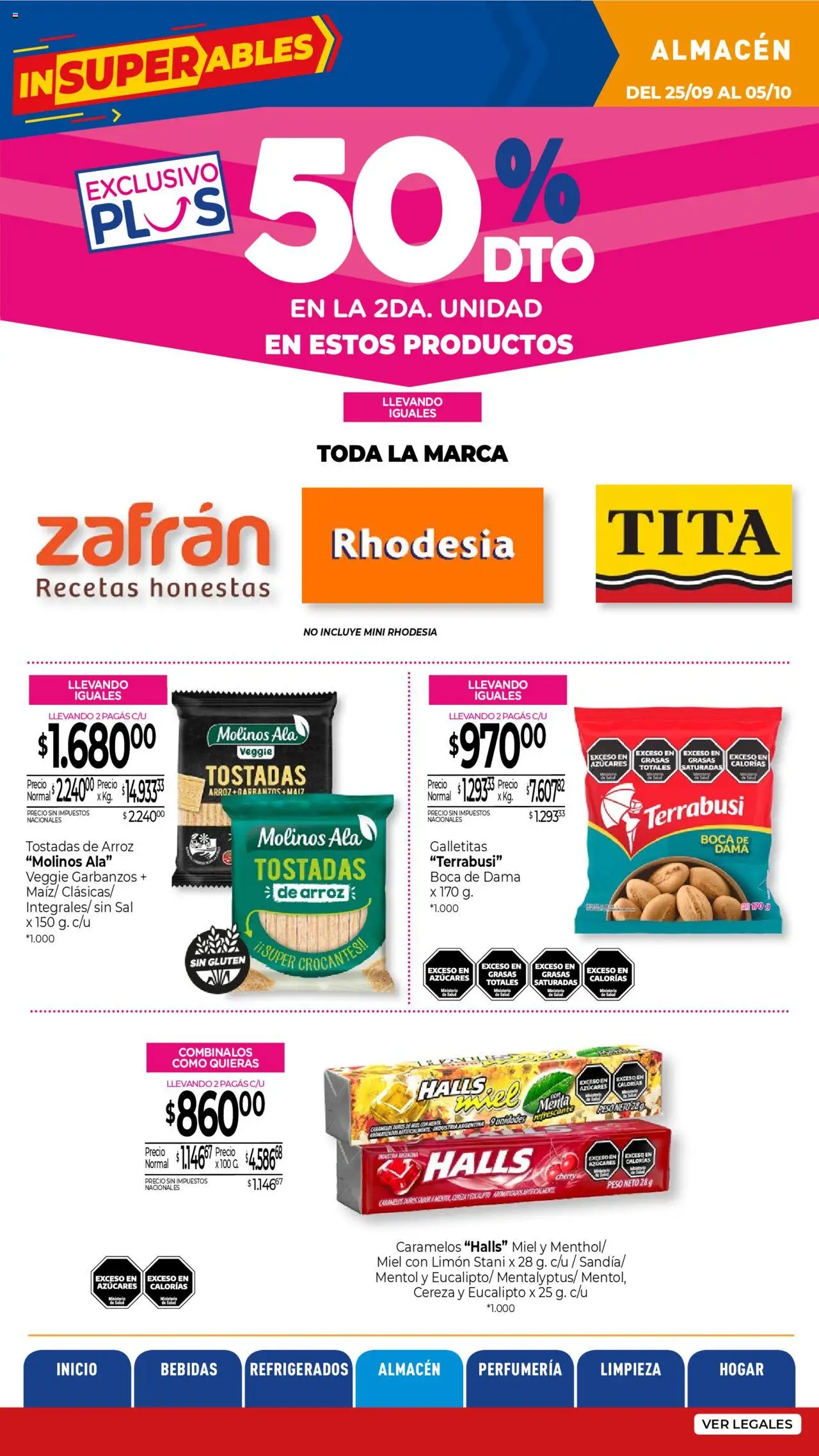 La Anonima catálogo │ válido desde el 25.09.2025 | Página: 22 | Productos: Peso, Sal, Garbanzos, Limón