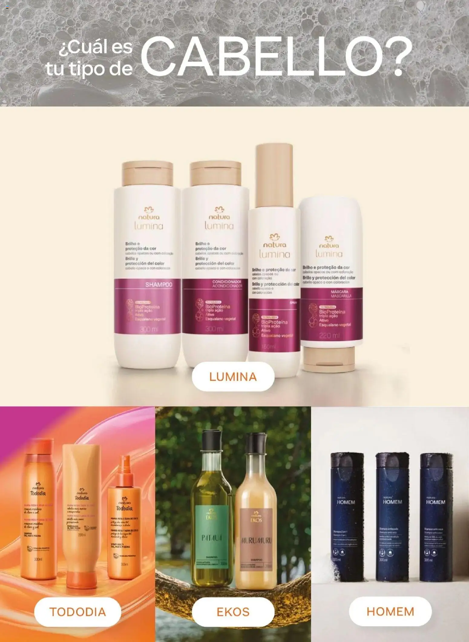 Catálogo Natura válido desde 31.03.2026 | Página: 127 | Productos: Máscara, Shampoo, Acondicionador