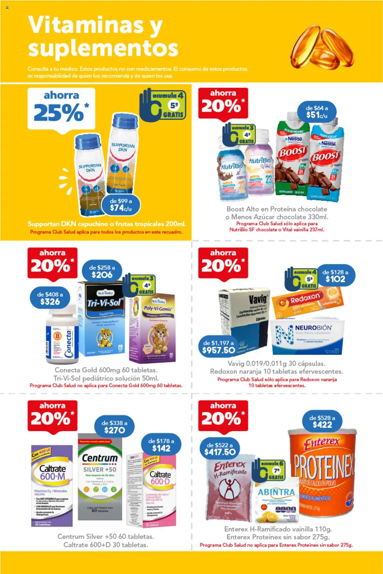 Nuevas ofertas de Farmacia San Pablo válidas en toda la República Mexicana desde el 19.10.2025. ¡Encuentra las mejores ofertas en Farmacia San Pablo catálogo! | Página: 4 | Productos: Frasco, Chocolate, Vitaminas, Caja