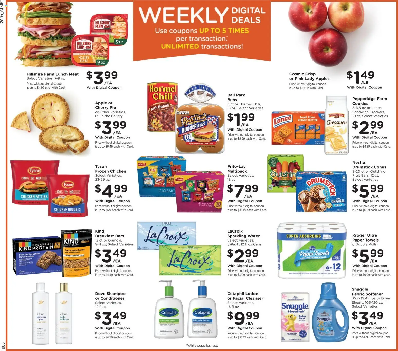 Kroger Weekly Ad - valid from 11.03.2026 | Page: 2 | Products: Bakery, Conditioner, Apples, Fabric softener