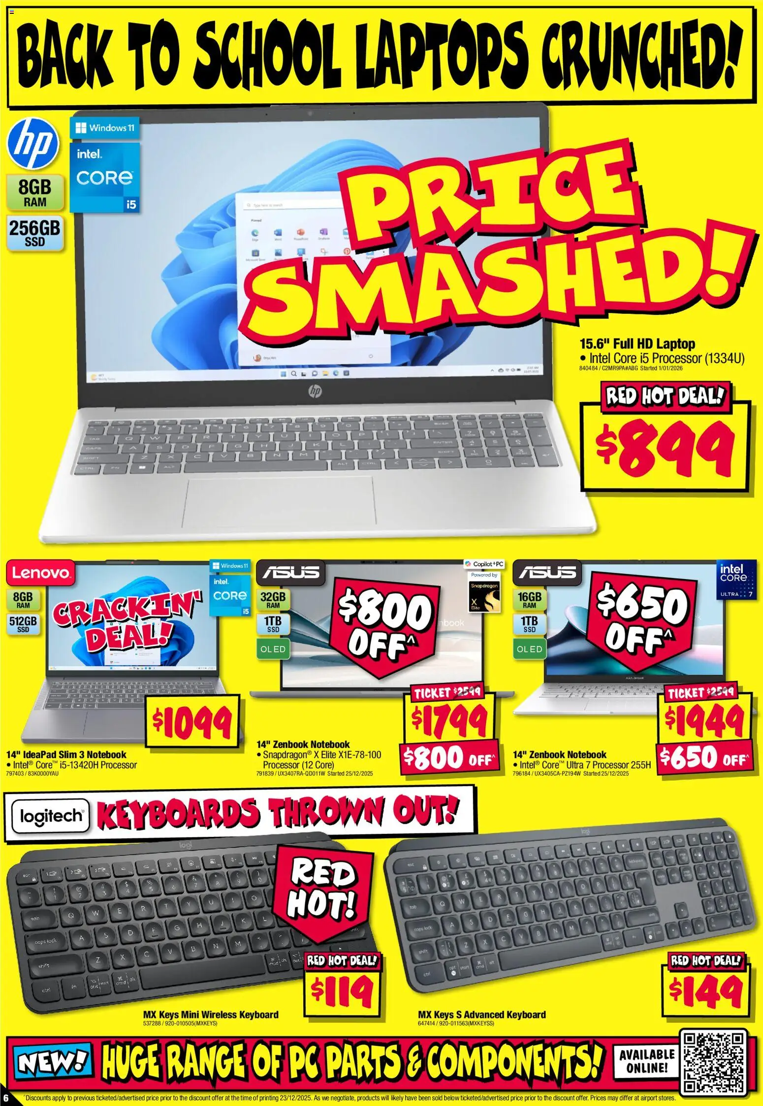 JB Hi-Fi catalogue - valid from 02.01.2026 | Page: 6 | Products: Notebook, Pc, Keyboard, Laptop