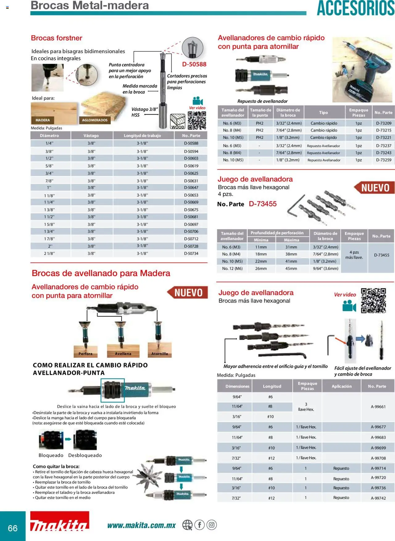 Nuevas ofertas de Makita válidas en toda la República Mexicana desde el 08.07.2024. ¡Encuentra las mejores ofertas en Makita catálogo Accesorios! | Página: 66 | Productos: Tornillo, Taladro, Juego, Video