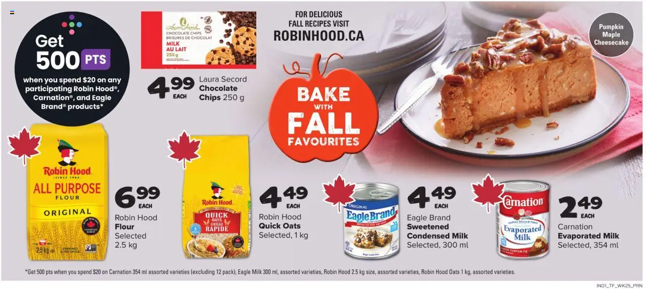 Thrifty Foods flyer valid from 16.10.2025 | Page: 6 | Products: Chips, Milk, Chocolate, Pumpkin