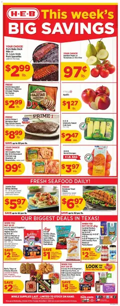 Preview of H-E-B weekly ads valid from 29.10.2025