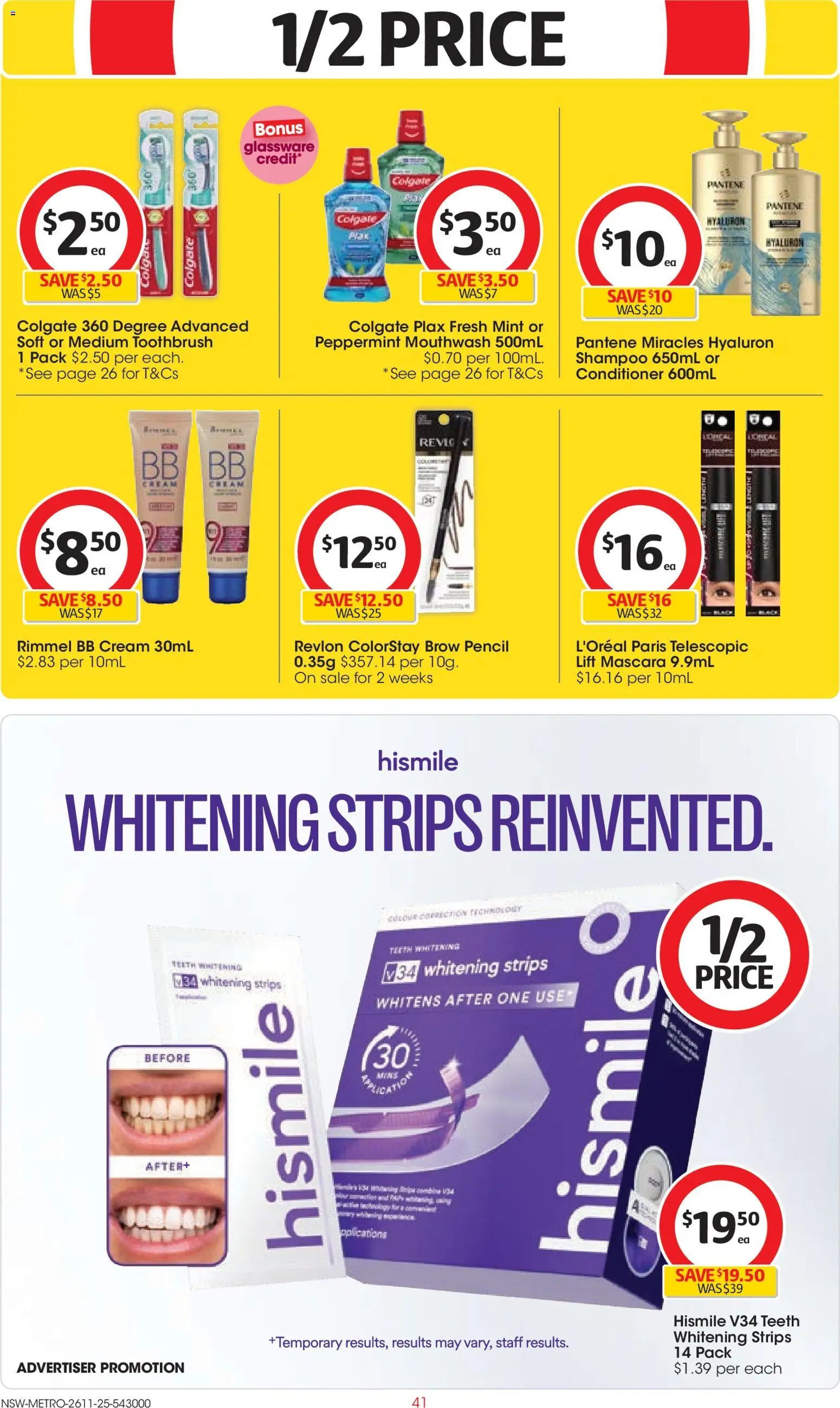 Coles catalogue - valid from 26.11.2025 | Page: 41 | Products: Conditioner, Glassware, Mouthwash, Cream