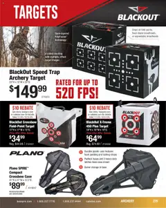 Preview of Cabela's weekly ads valid from 11.08.2025 | Page: 279 | Products: Crossbow, Case, Archery