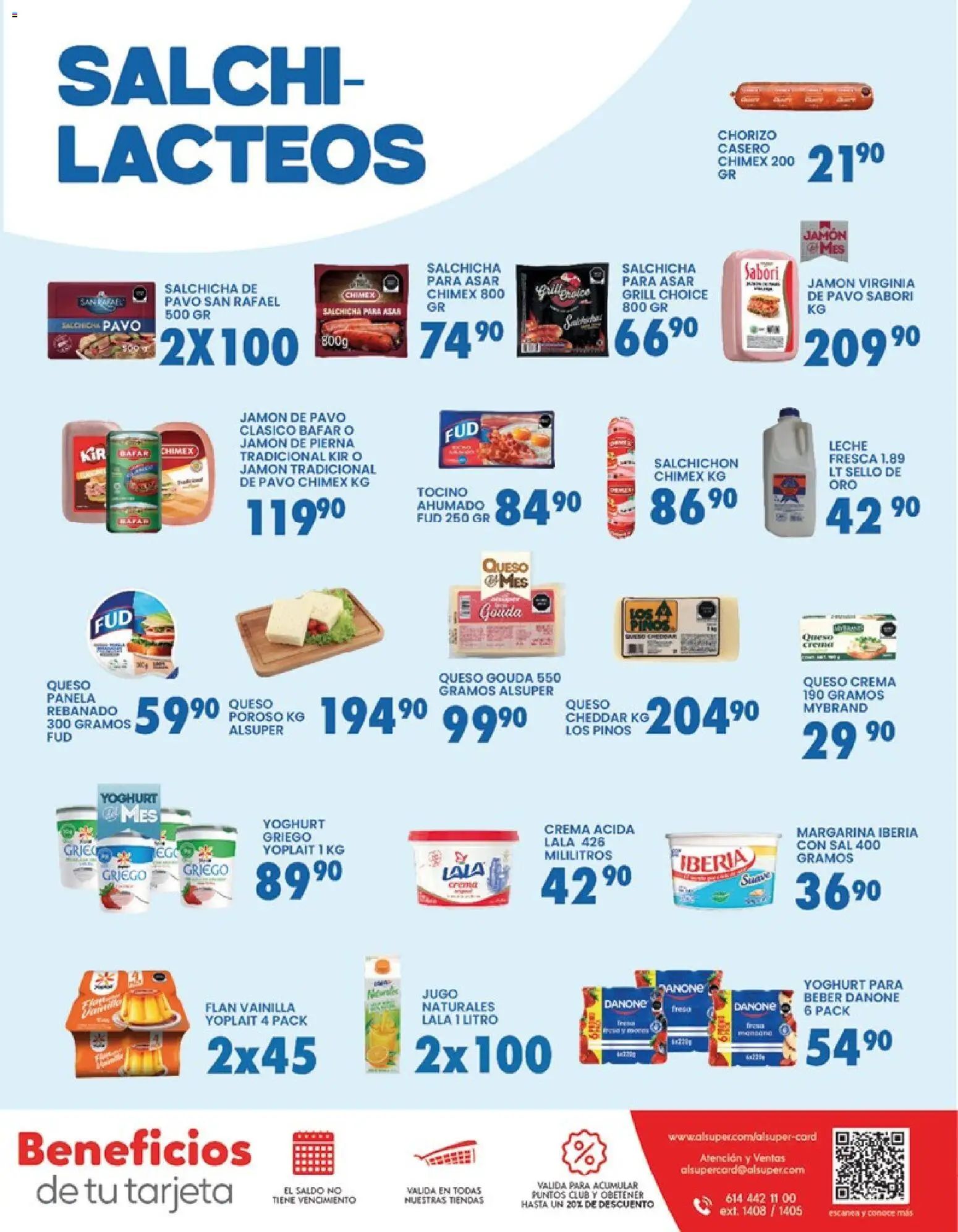 Nuevas ofertas de Alsuper válidas en toda la República Mexicana desde el 20.02.2026. ¡Encuentra las mejores ofertas en Alsuper folleto! | Página: 7 | Productos: Sal, Salchicha, Queso crema, Leche