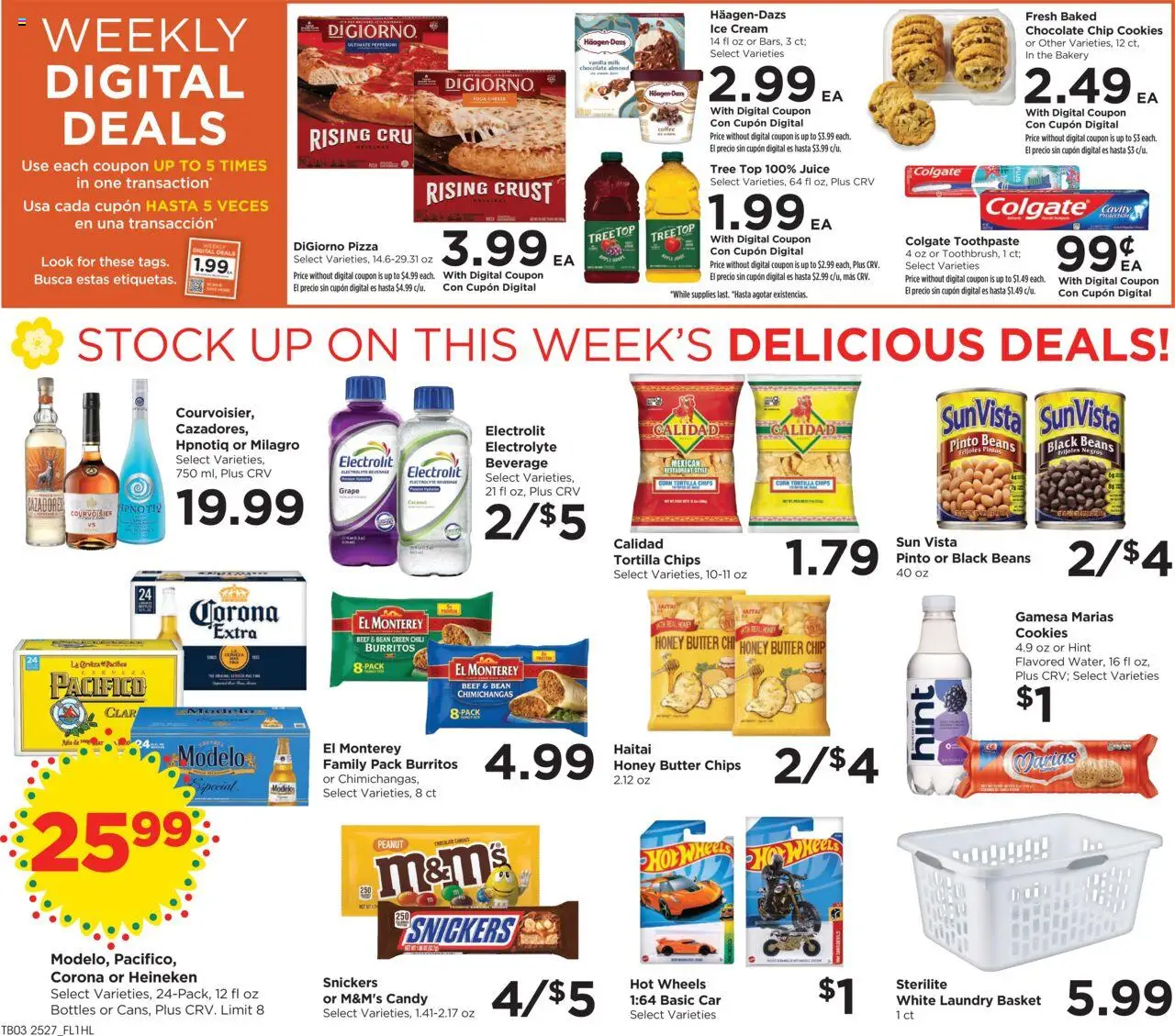 Food 4 Less Weekly Ad - valid from 06.08.2025 | Page: 5 | Products: Corn, Basket, Chips, Cookies