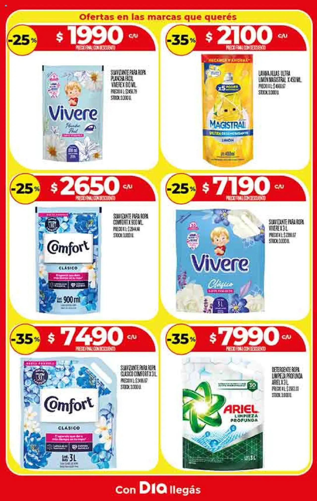 Supermercado DIA Ofertas │ válido desde el 06.08.2025 | Página: 22 | Productos: Detergente, Ropa, Plancha, Suavizante