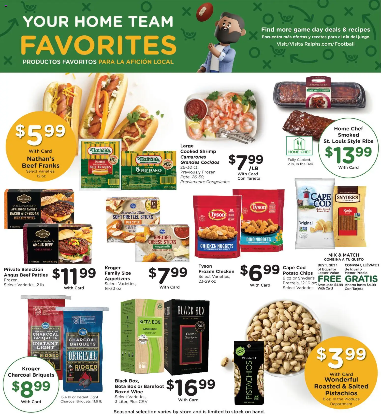 Ralphs Weekly Ad - valid from 03.12.2025 | Page: 7 | Products: Wine, Beef, Game, Kettle