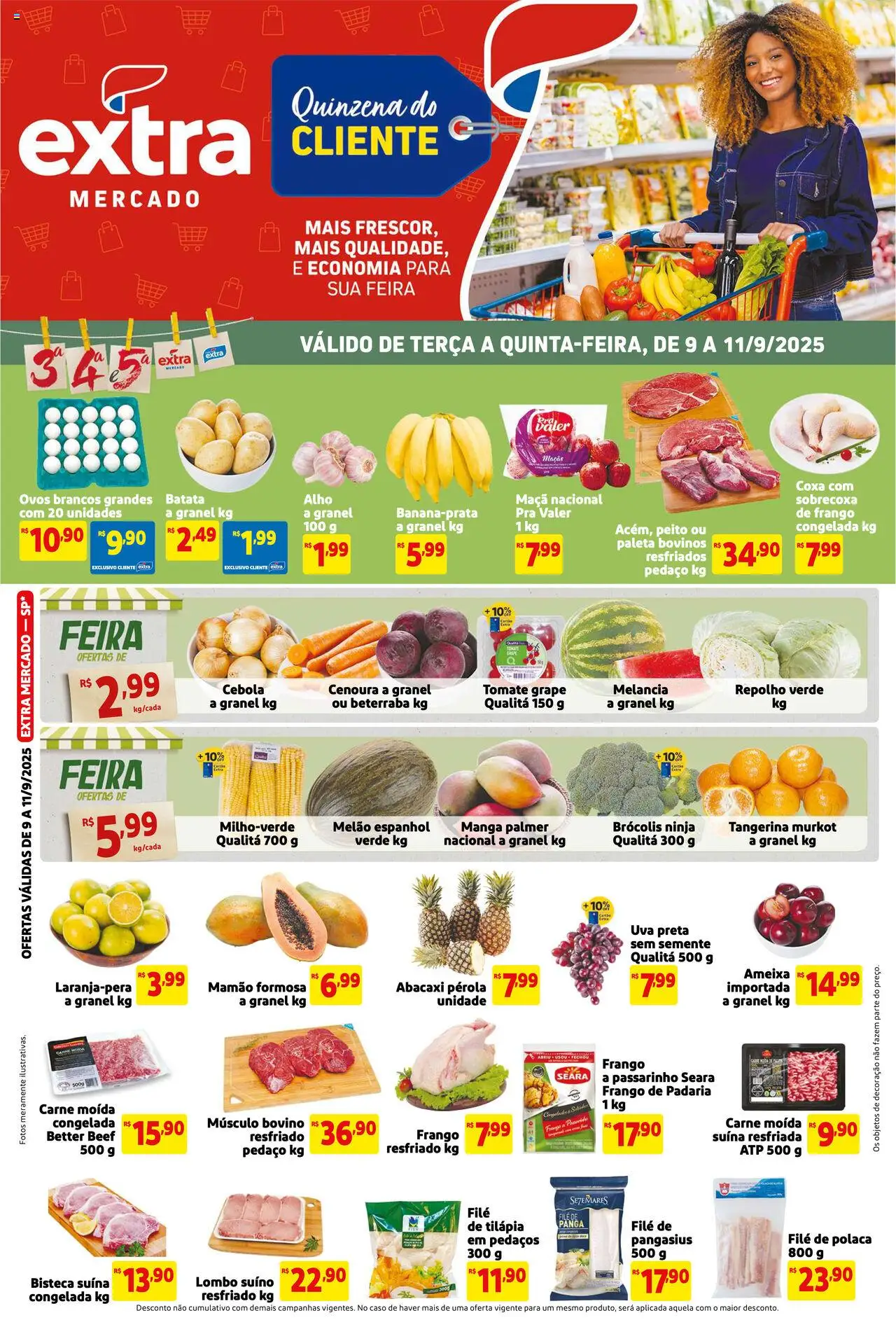 Extra Folheto - válido de 09.09.2025 | Página: 1 | Produtos: Melancia, Beterraba, Repolho, Ameixa