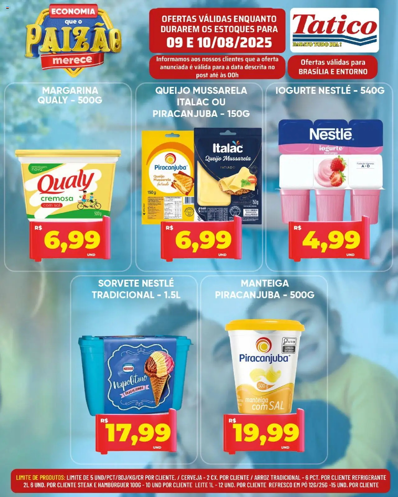 Tatico Folheto - válido de 09.08.2025 | Página: 8 | Produtos: Refresco, Sal, Mussarela, Margarina