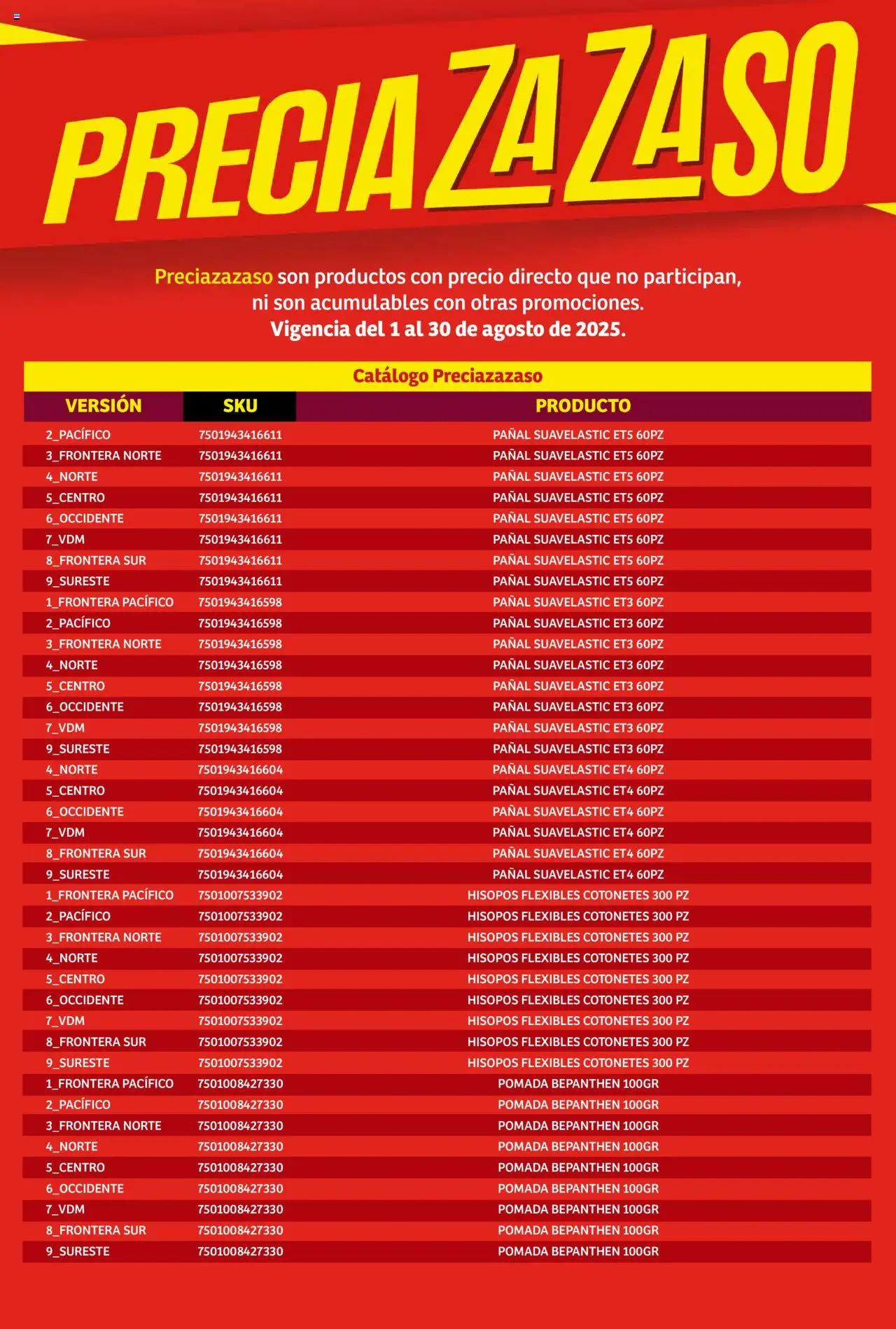 Nuevas ofertas de Soriana válidas en toda la República Mexicana desde el 01.08.2025. ¡Encuentra las mejores ofertas en Soriana - Catálogo Preciazazaso Mercado Nacional! | Página: 82 | Productos: Pomada