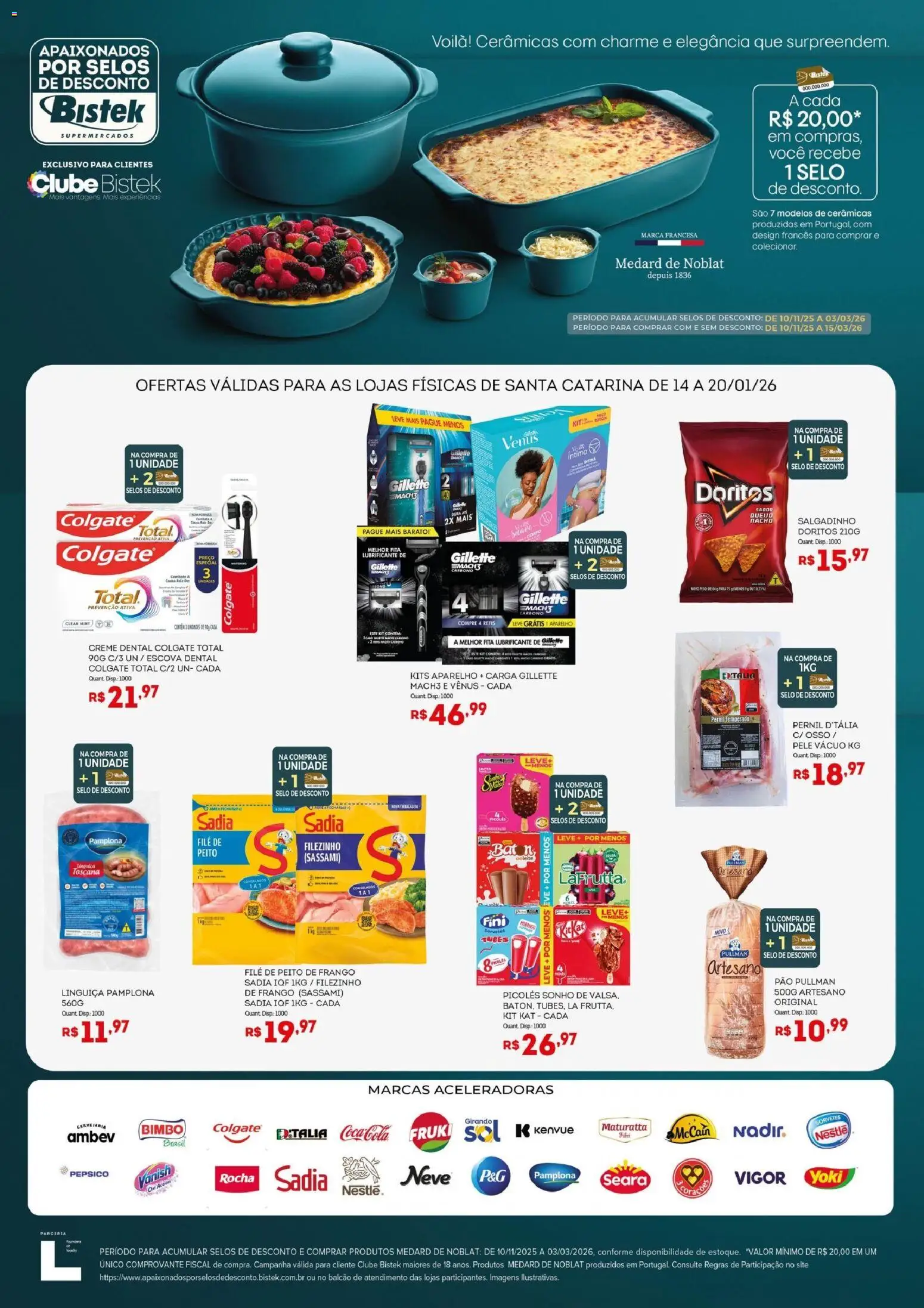 Bistek Supermercados Folheto - válido de 14.01.2026 | Página: 2 | Produtos: Linguiça, Fita, Creme, Creme dental