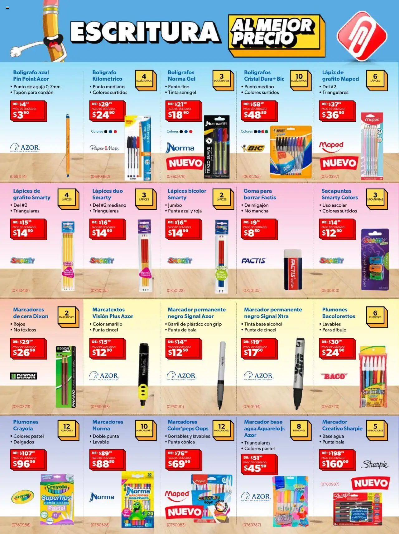 Nuevas ofertas de Ofix válidas en toda la República Mexicana desde el 15.07.2025. ¡Encuentra las mejores ofertas en Ofix catálogo! | Página: 8 | Productos: Sacapuntas, Agua, Pastel, Cera