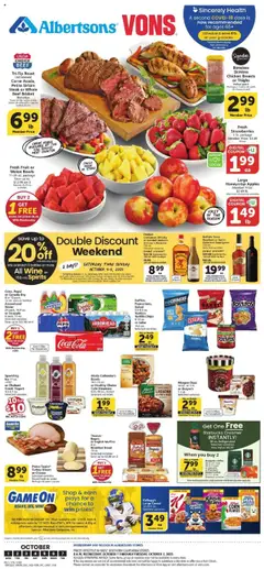 Preview of Vons weekly ads valid from 01.10.2025