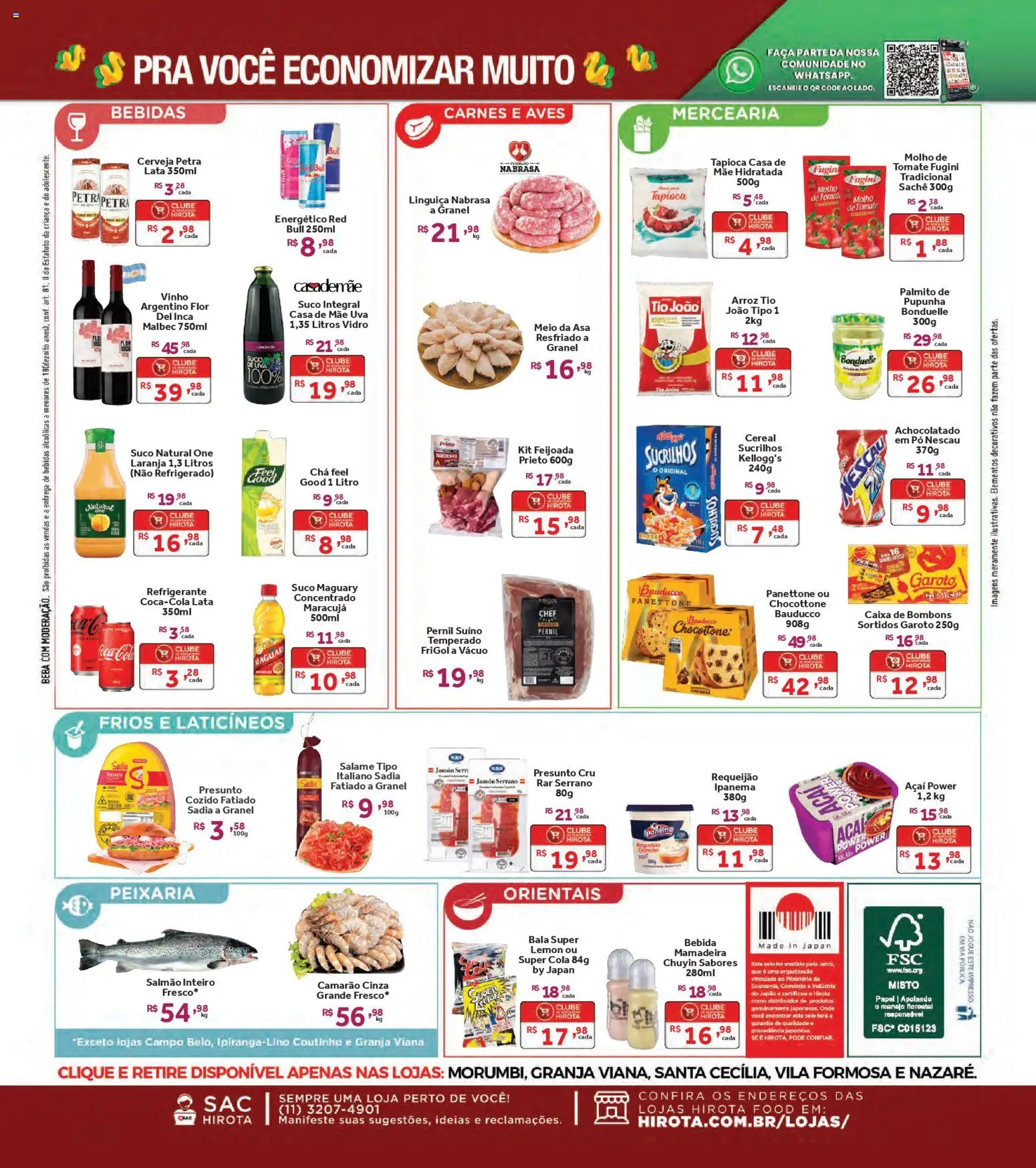 Hirota Food Folheto - válido de 05.12.2025 | Página: 2 | Produtos: Energético, Faca, Suco, Açaí