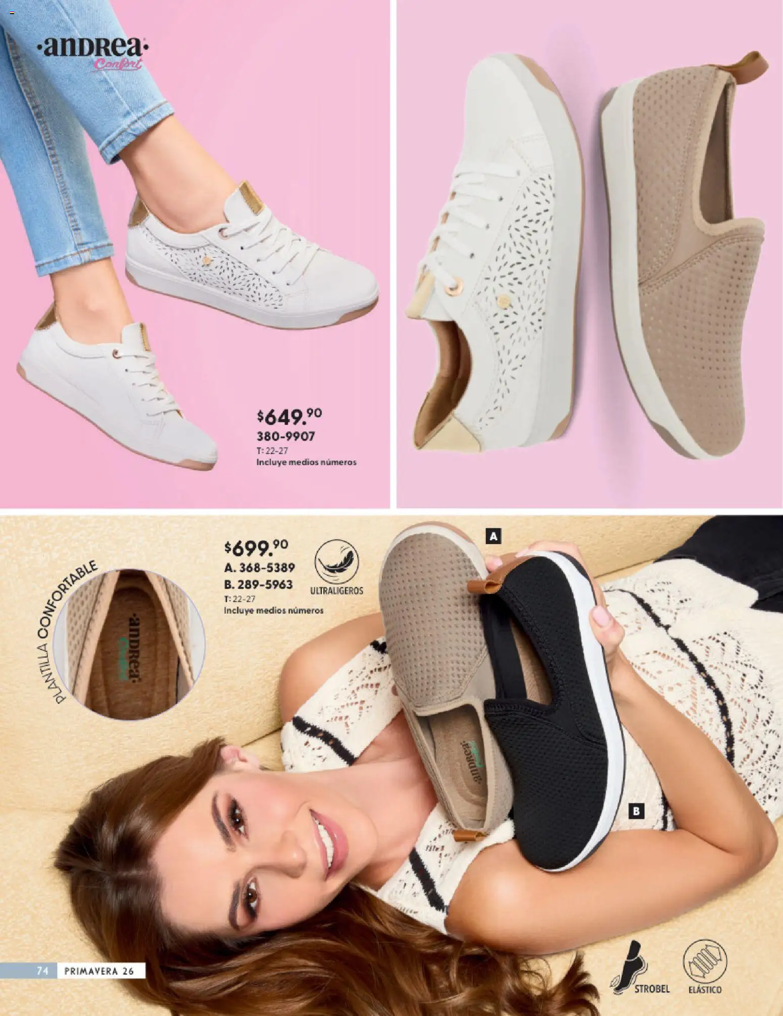 Nuevas ofertas de Andrea válidas en toda la República Mexicana desde el 25.01.2026. ¡Encuentra las mejores ofertas en Andrea catálogo Calzado Confort ! | Página: 74