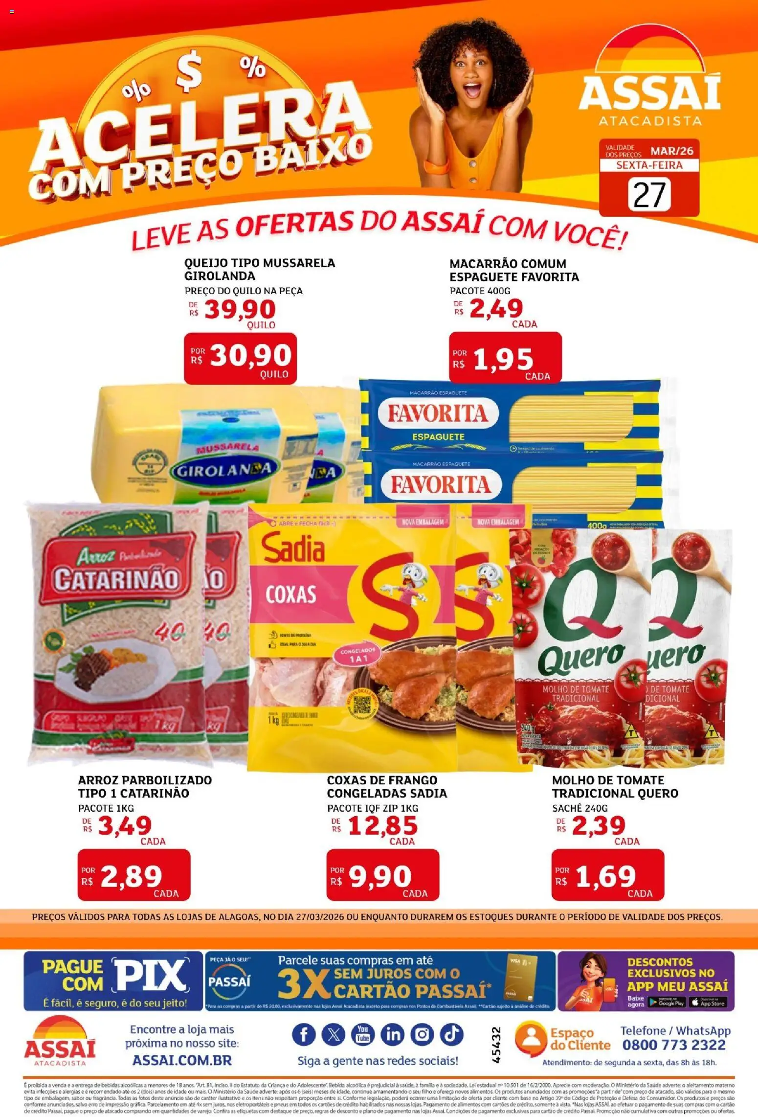 Assaí Atacadista Folheto - válido de 27.03.2026 | Página: 1 | Produtos: Pneus, Base, Baixo, Bebida