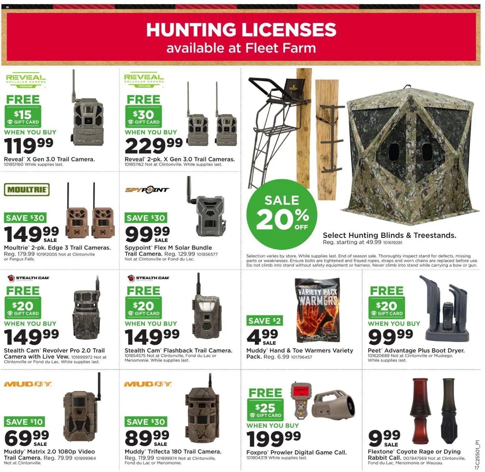 Mills Fleet Farm Weekly Ad - valid from 11.12.2025 | Page: 22 | Products: Bolts, Bow, Camera, Game