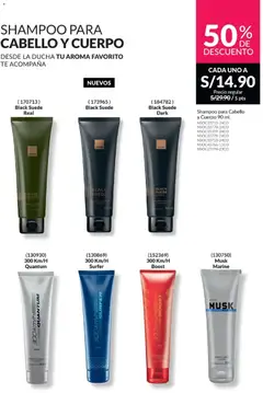 Vista previa de folleto Avon - Ciclo 01 de la Avon válido desde 01.01.2026 | Página: 140 | Productos: Shampoo, Ducha, Té