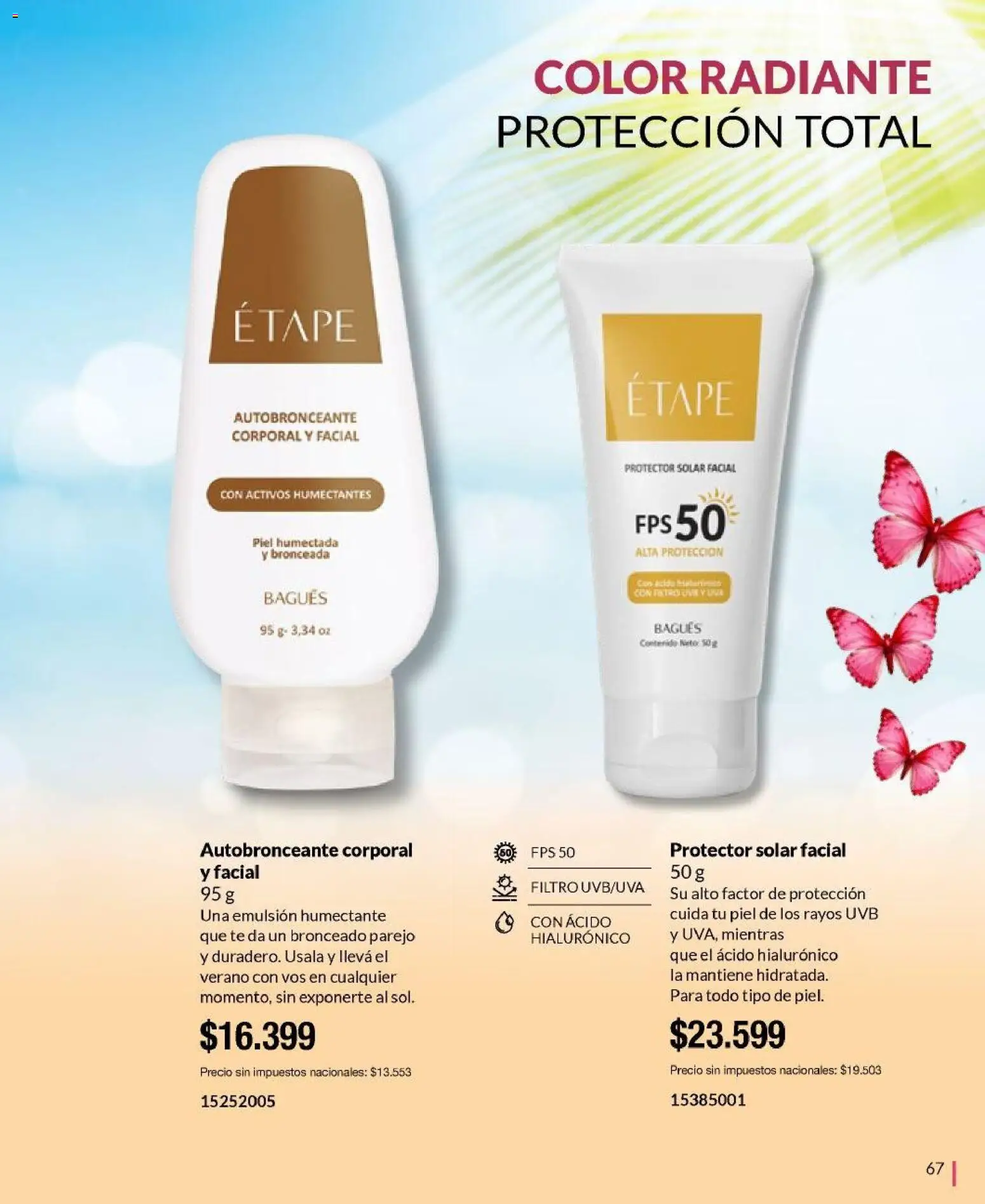 Bagués - Catálogo │ válido desde el 09.02.2026 | Página: 67 | Productos: Protector solar, Emulsión, Uva, Té