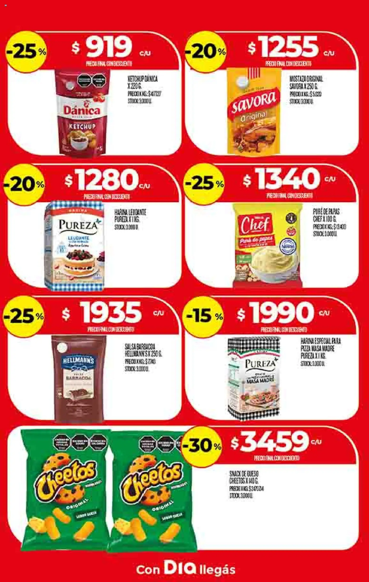 Supermercado DIA Ofertas │ válido desde el 21.01.2026 | Página: 16 | Productos: Harina, Ketchup, Queso, Pizza