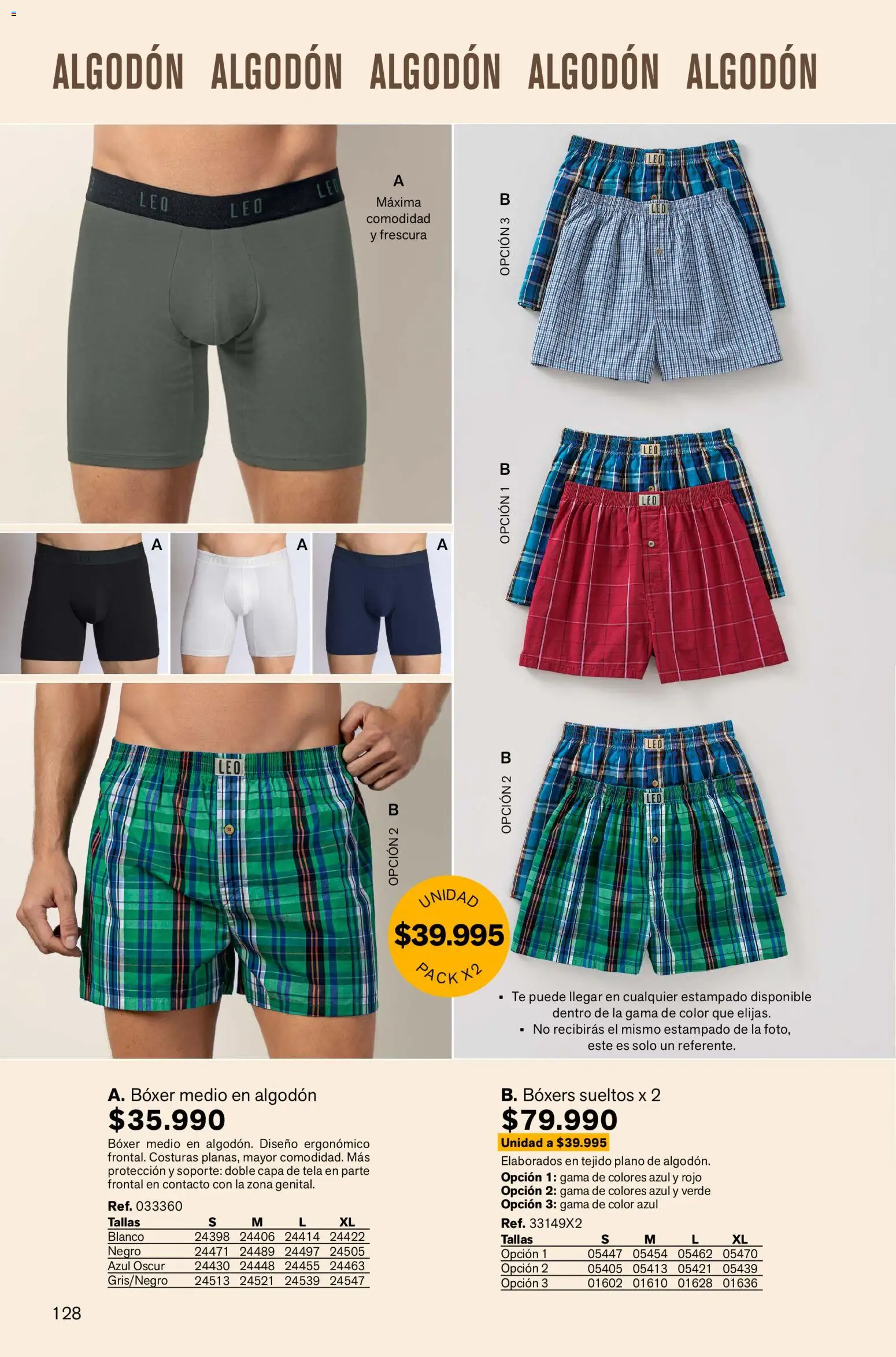 Leonisa revista - valida desde el 13.11.2025 | Página: 128 | Productos: Té, Algodón, Boxers