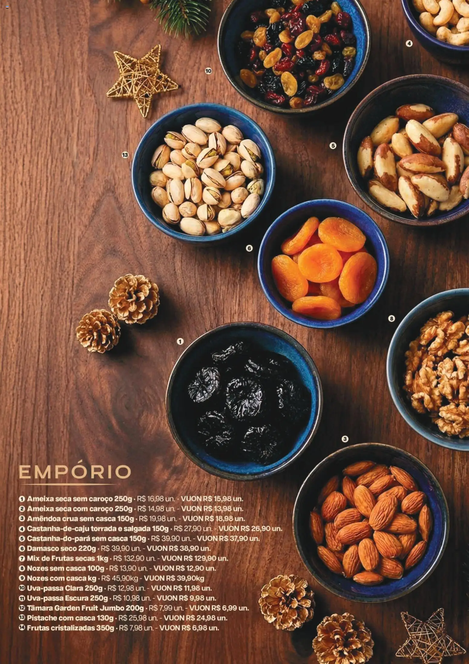 Comper Folheto - válido de 01.12.2025 | Página: 10 | Produtos: Pistache, Nozes, Frutas cristalizadas, Ameixa