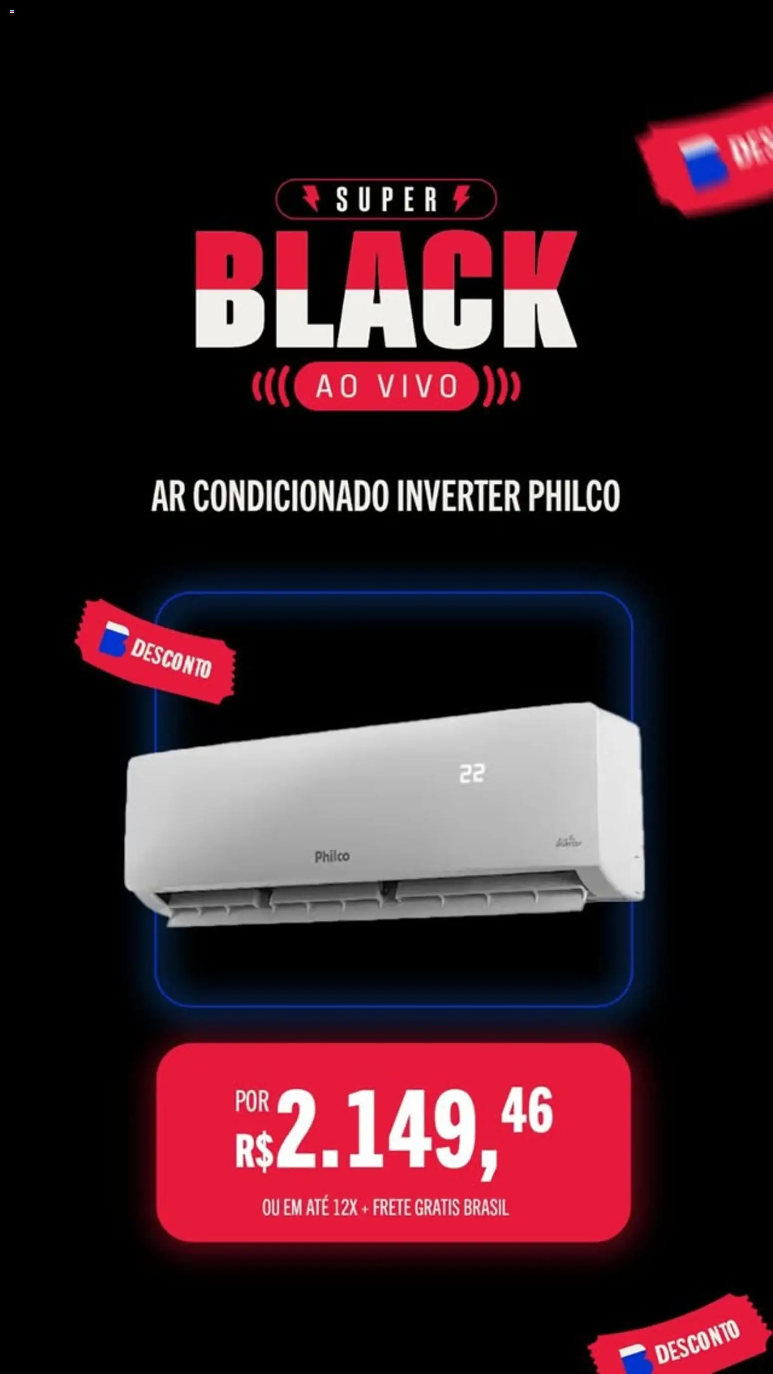 Casas Bahia Folheto - válido de 27.10.2025 | Página: 2 | Produtos: Ar condicionado inverter