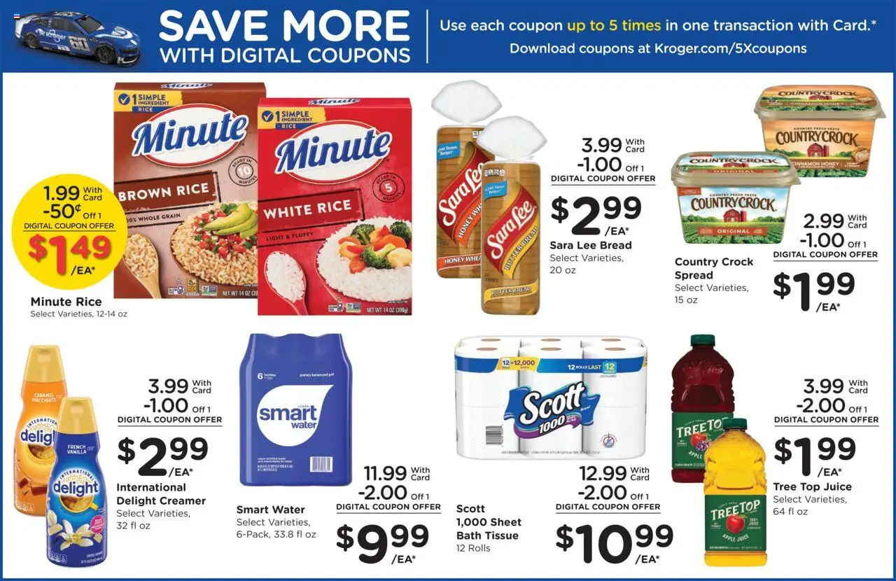 Kroger Weekly Ad - valid from 08.10.2025 | Page: 10 | Products: Bread, Juice, Rice, Sheet