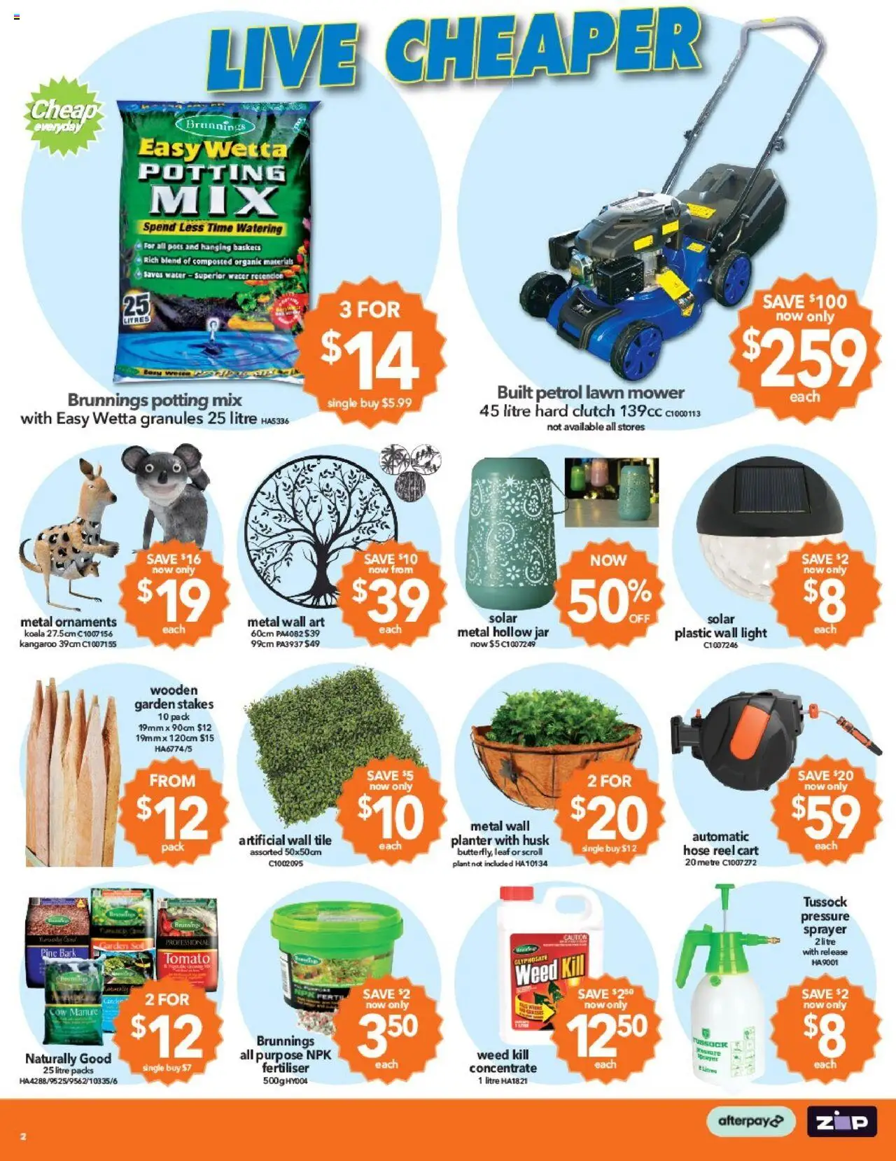 Cheap as Chips catalogue - valid from 03.09.2025 | Page: 2 | Products: Light, Plant, Ornaments, Mower