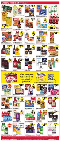 Winn Dixie Weekly Ad - valid from 23.07.2025 | Page: 5 | Products: Bath, Coffee, Ketchup, Sugar