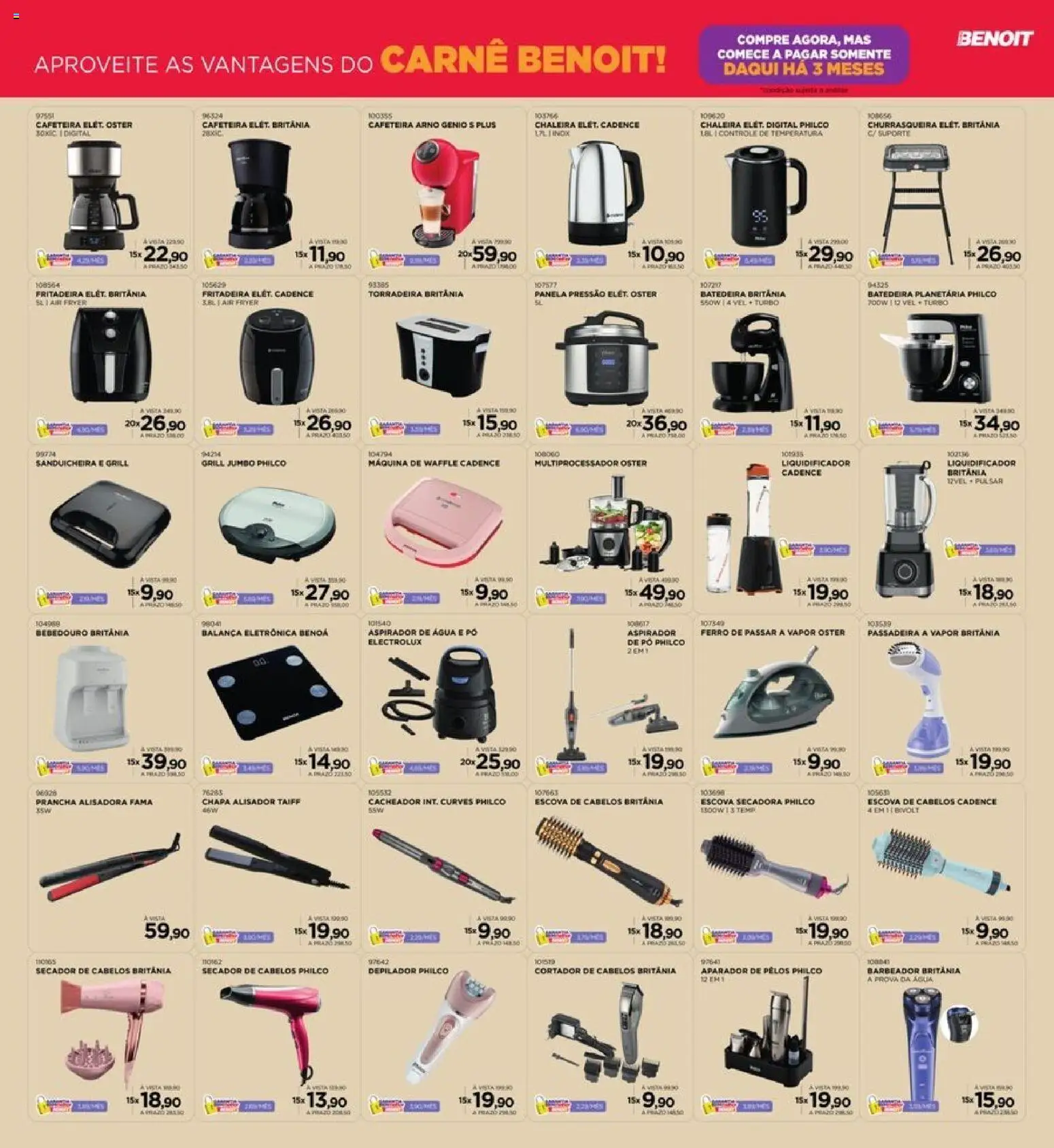 Benoit Folheto - válido de 01.11.2025 | Página: 4 | Produtos: Secador, Grill, Sanduicheira, Aparador