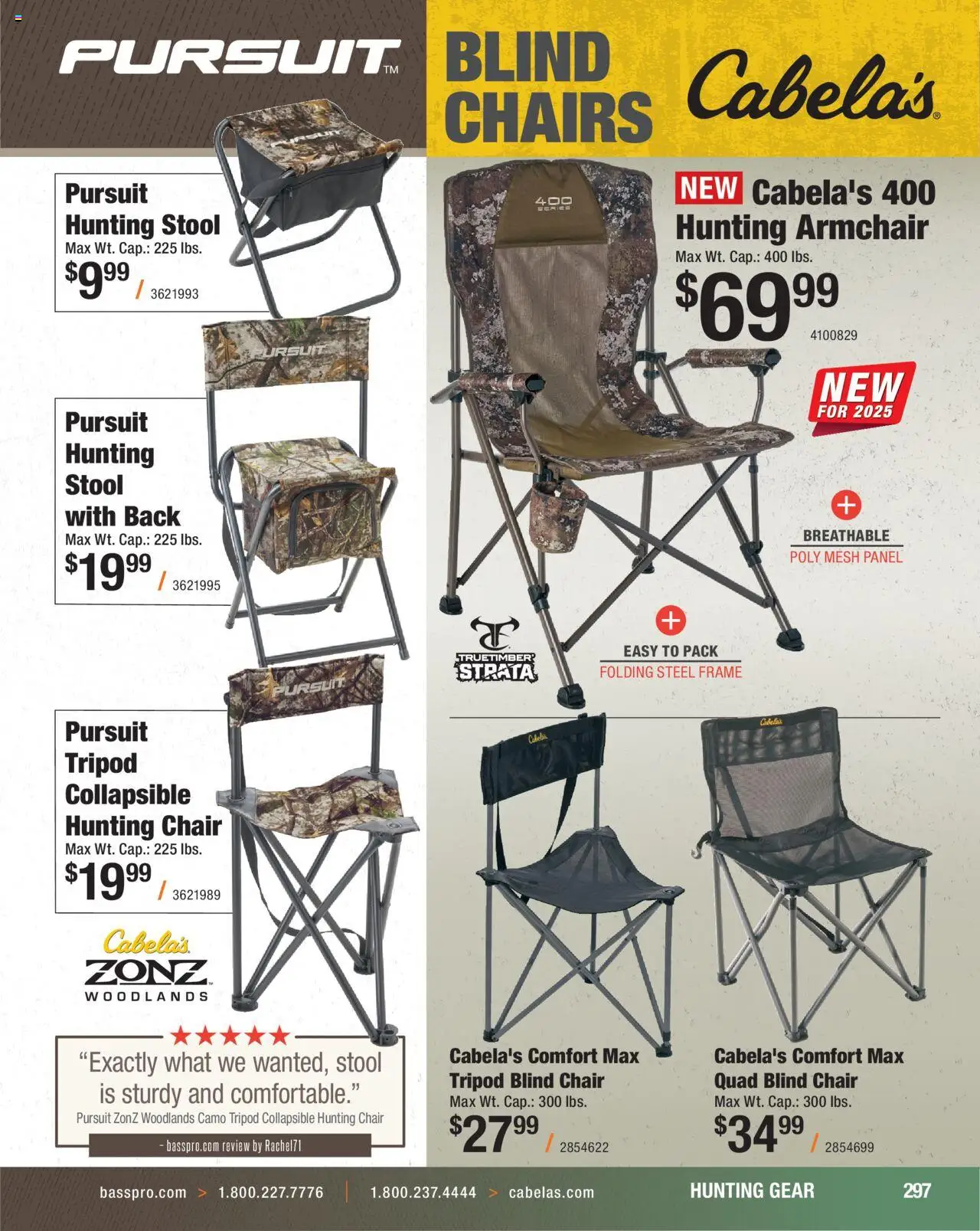 Cabela's Hunting Master 25 - valid from 11.08.2025 | Page: 297 | Products: Armchair, Chair