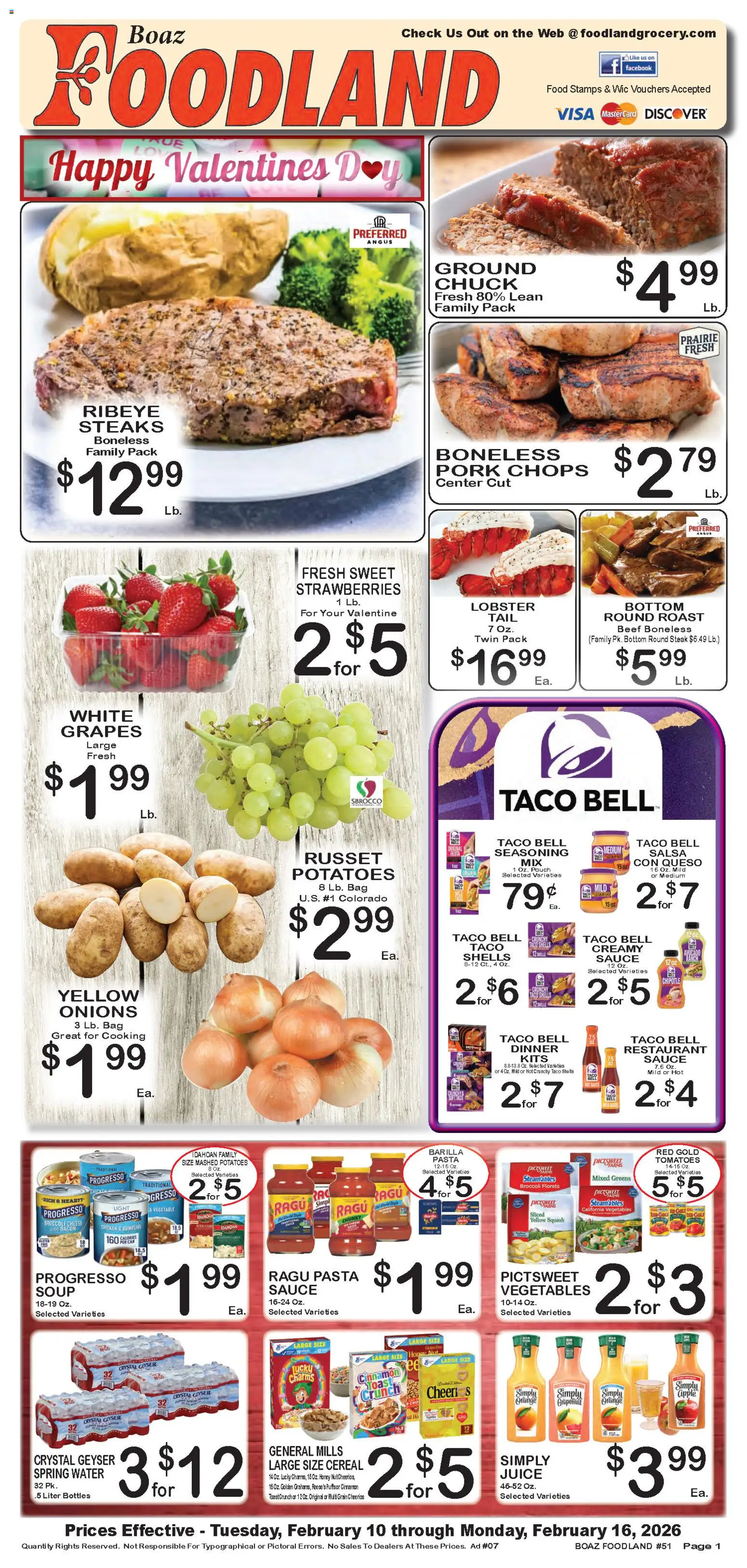 Foodland Weekly Ad - valid from 10.02.2026 | Page: 1