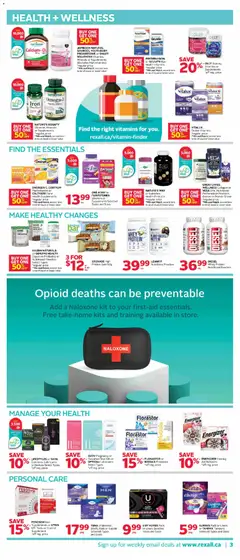 Preview of Rexall weekly flyer / circulaire from shop Rexall valid from 10.04.2026 | Page: 9 | Products: Fish, Iron, Oil