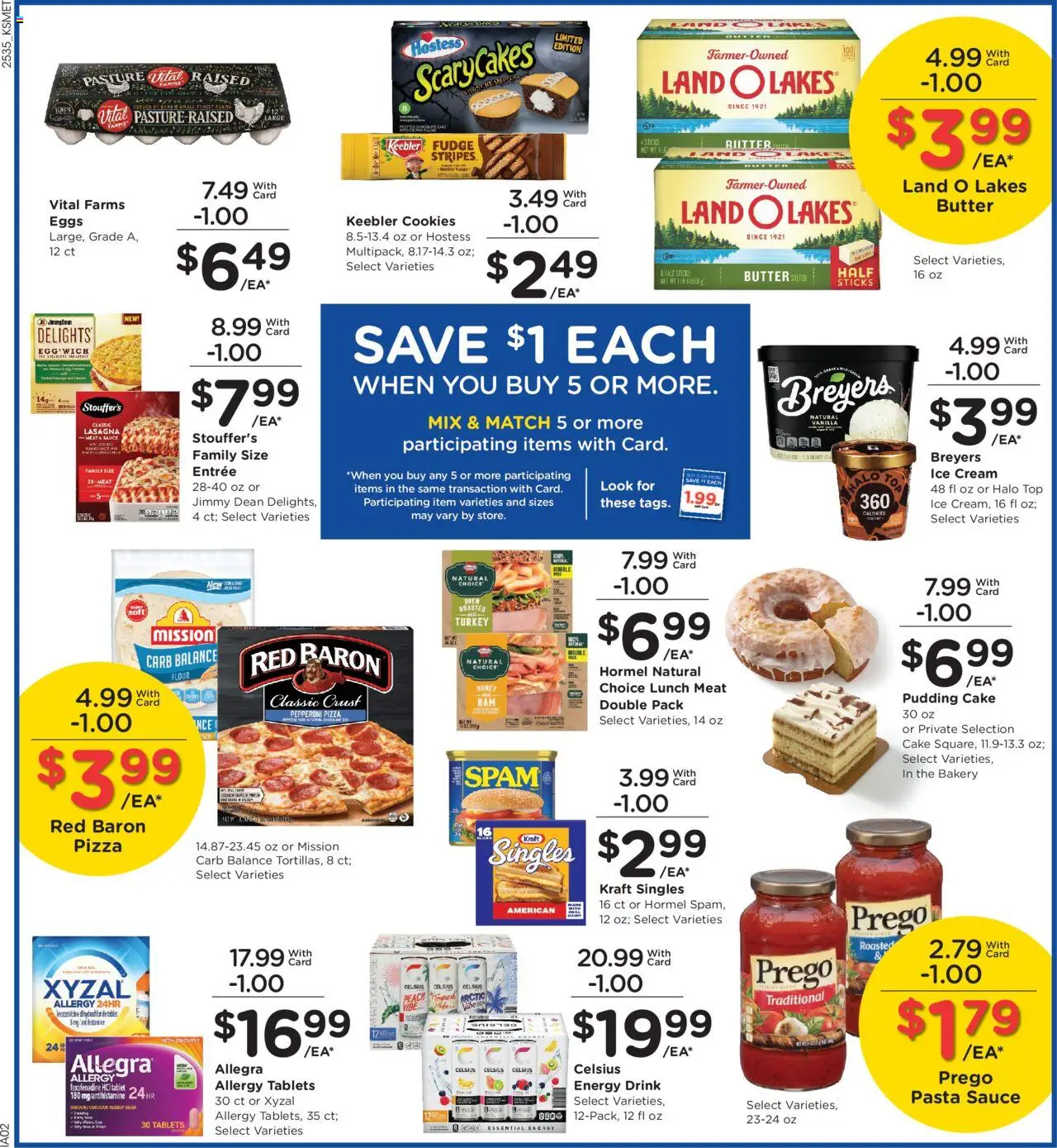 King Soopers Weekly Ad - valid from 01.10.2025 | Page: 5 | Products: Butter, Pizza, Pasta, Sauce