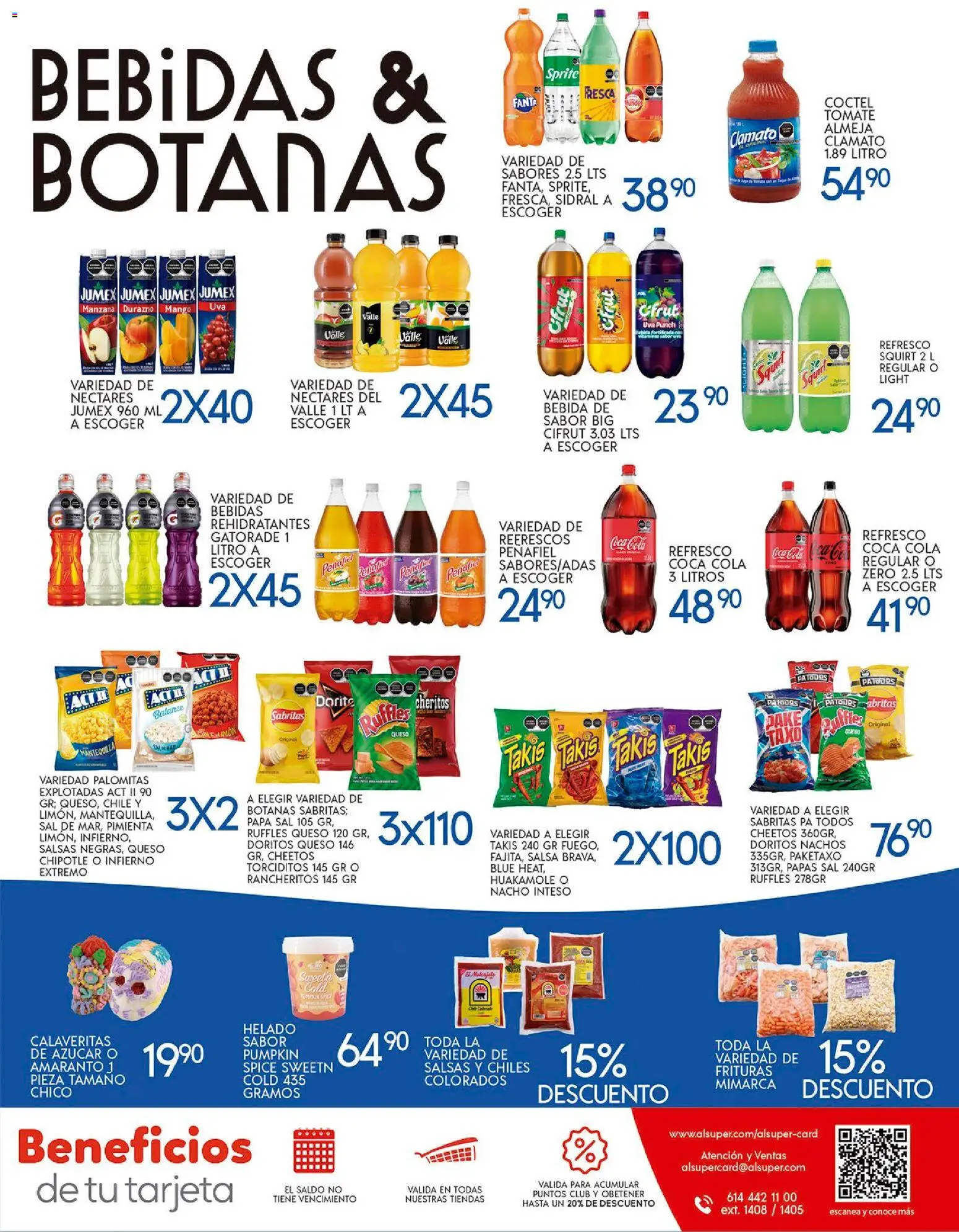 Nuevas ofertas de Alsuper válidas en toda la República Mexicana desde el 24.10.2025. ¡Encuentra las mejores ofertas en Alsuper folleto Chihuahua-Estado! | Página: 7 | Productos: Refresco, Sal, Manzana, Helado
