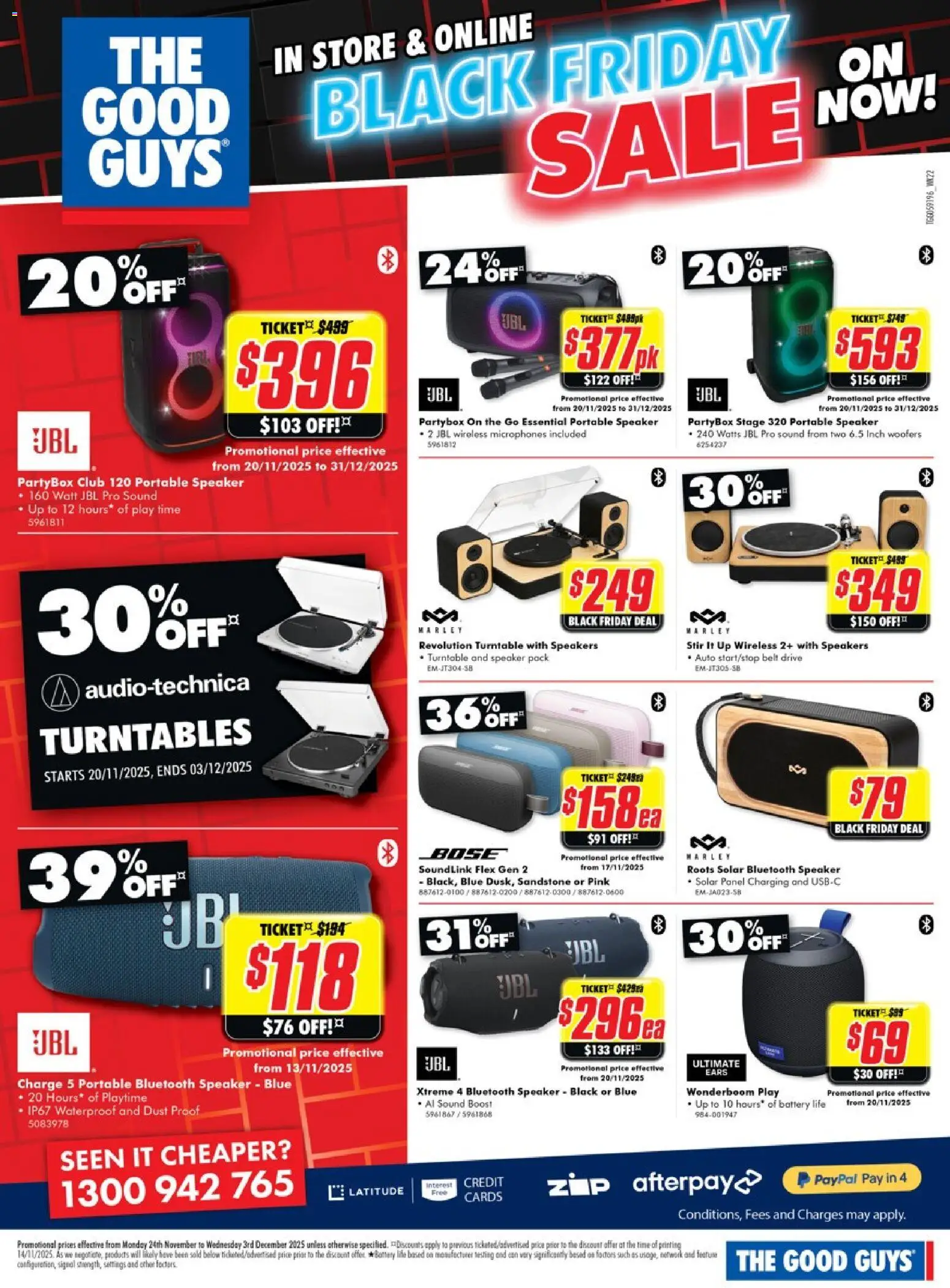 The Good Guys catalogue - valid from 23.11.2025 | Page: 25 | Products: Battery, Bluetooth speaker, Belt, Portable