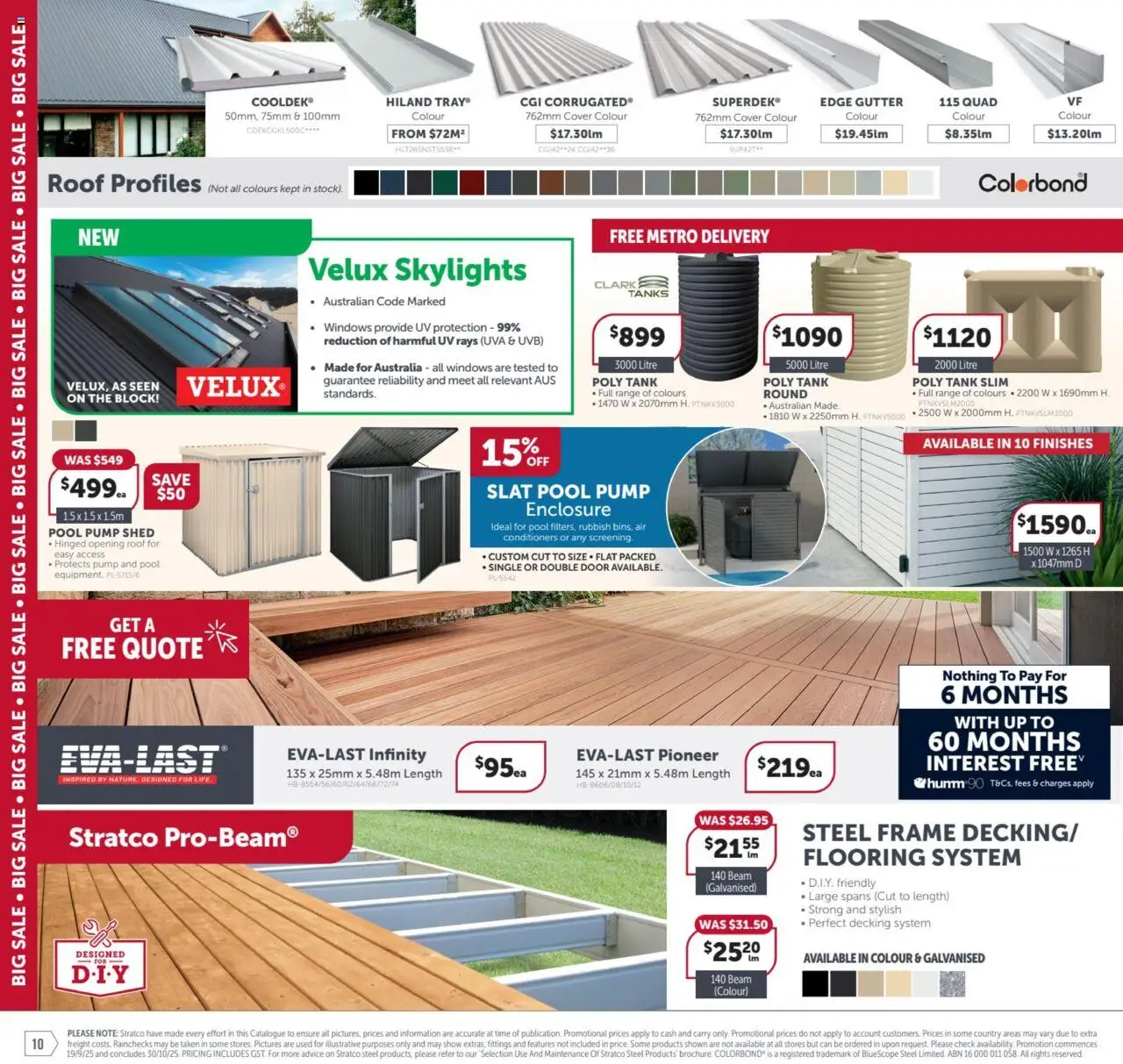 Stratco catalogue - valid from 19.09.2025 | Page: 10 | Products: Door, Decking, Shed, Flooring