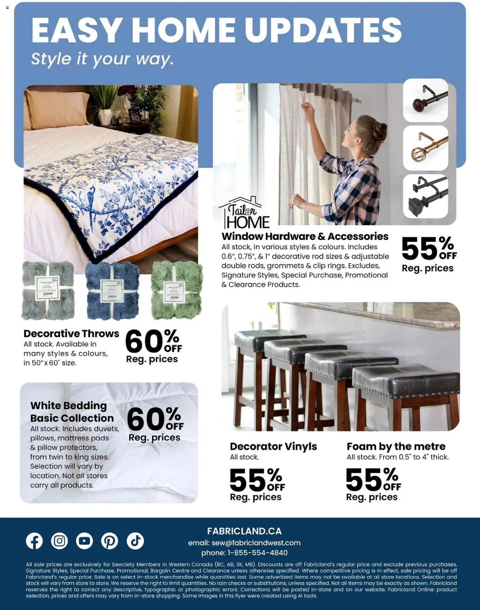 Fabricland flyer valid from 02.01.2026 | Page: 11 | Products: Phone, Mattress, Pillow