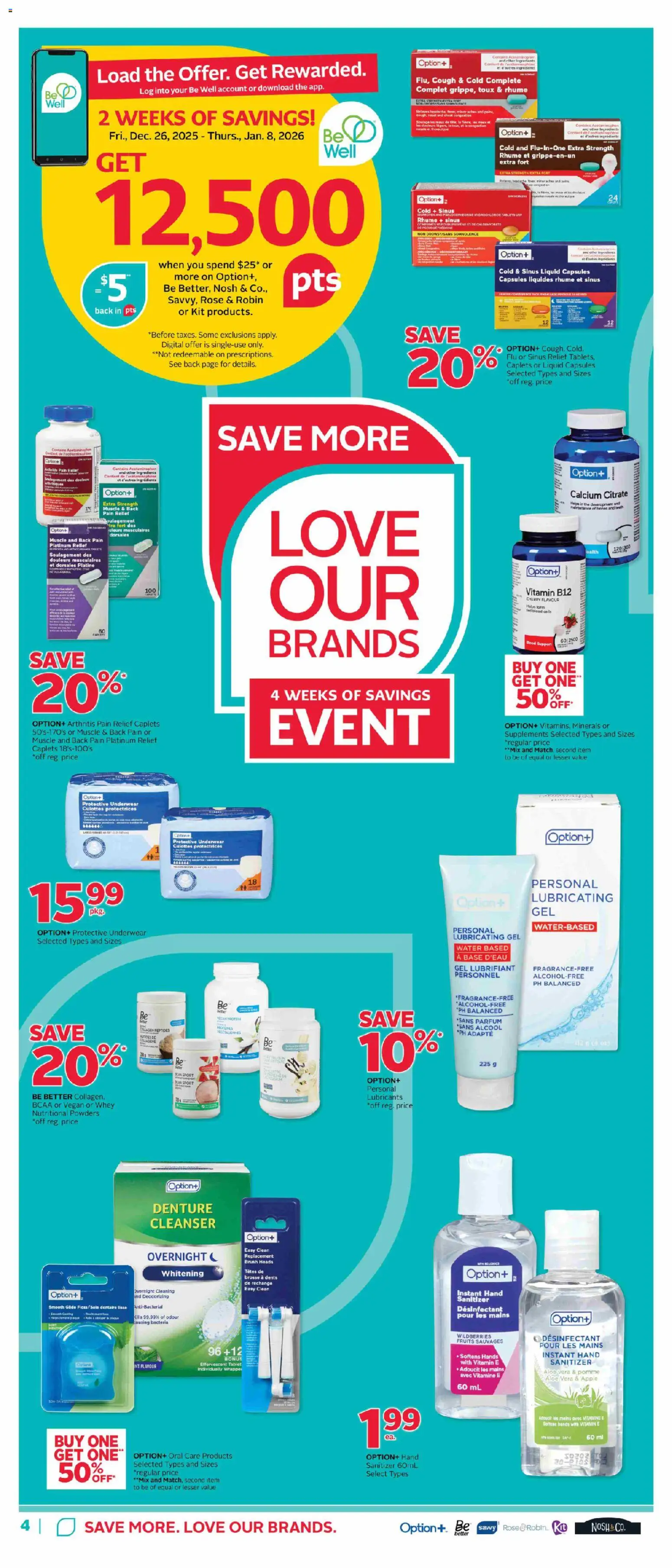 Rexall flyer valid from 02.01.2026 | Page: 11 | Products: Tablet, Brush, Underwear