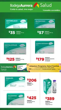Vista previa de Bodega Aurrerá folleto Medicinas, nuevo folleto de la tienda, válido en México a partir del 03.07.2025