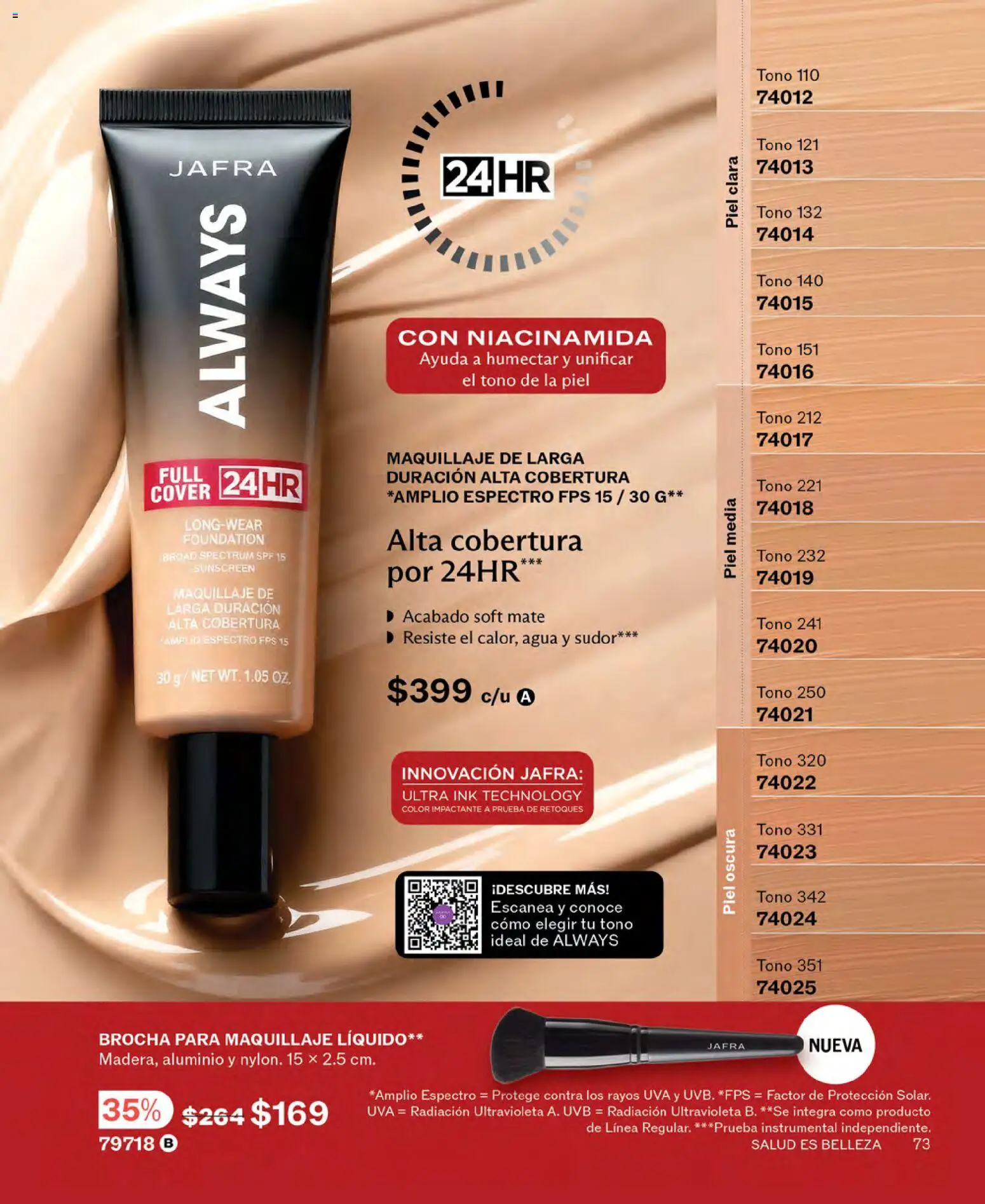 Nuevas ofertas de JAFRA válidas en toda la República Mexicana desde el 01.04.2026. ¡Encuentra las mejores ofertas en JAFRA catálogo! | Página: 73